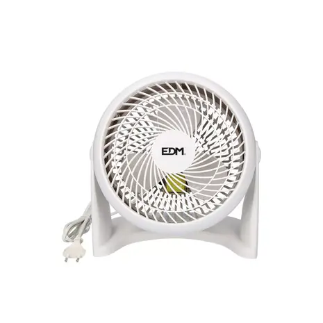 EDM EDM - 2-in-1 Ventilator - Vloer- en Wandmodel - 50W - Wit - Ø18 cm