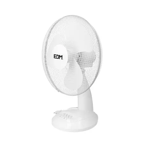 EDM EDM - Tafelventilator - Wit - 35W - Ø30cm - Kunststof