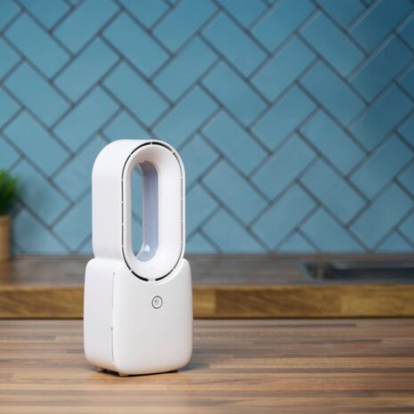 Lifetime Air Lifetime Air - Bladloze Ventilator - Bureau Ventilator - USB-C Oplaadbaar - 5W - LED Mood Light