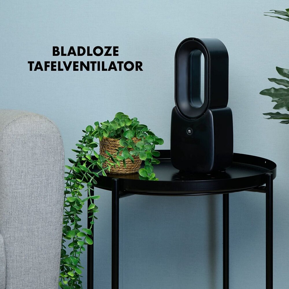 Lifetime Air Lifetime Air - Bladloze Ventilator - Bureau Ventilator - USB-C Oplaadbaar - 5W - LED Mood Light