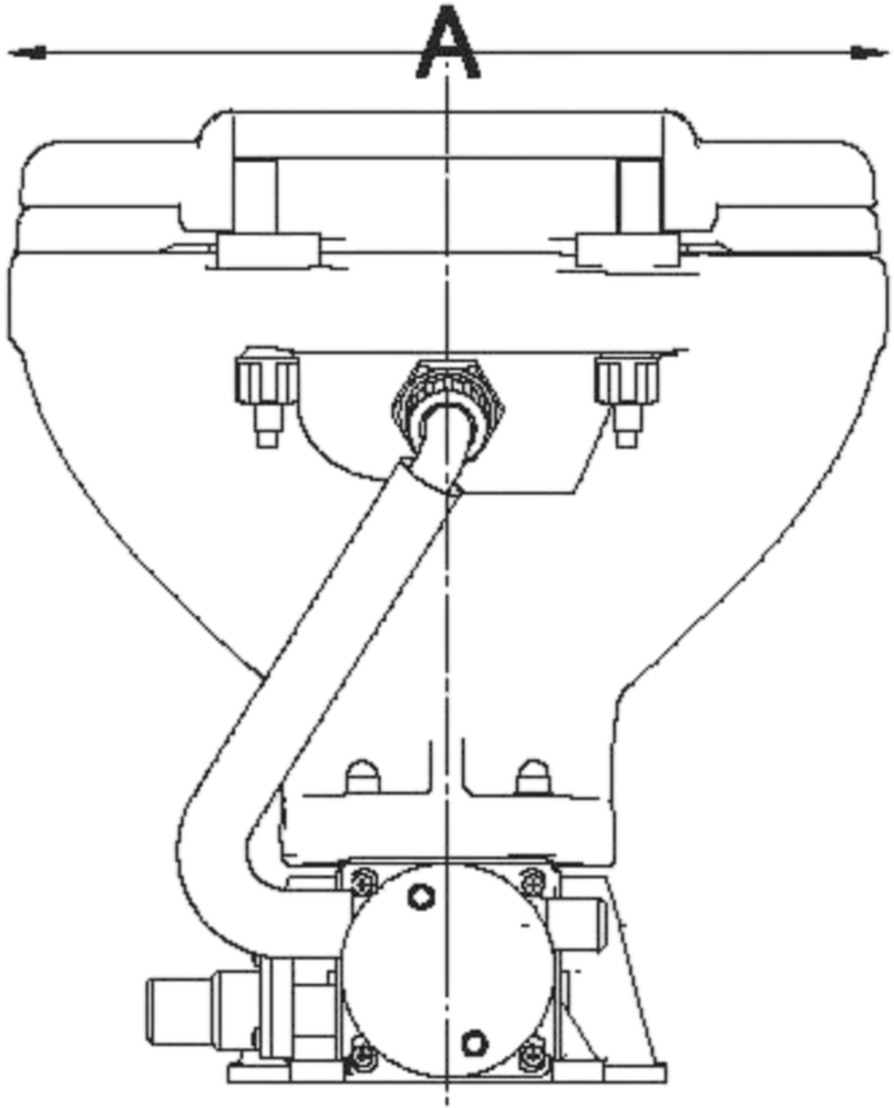 Talamex Talamex - Elektrisch Toilet Standaard - 12V - Keramisch - Wit Talamex Talamex - Elektrisch Toilet Standaard - 12V - Keramisch - Wit