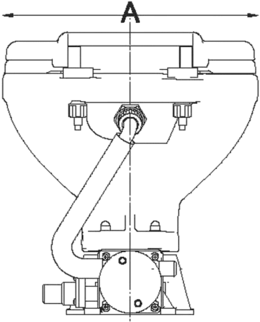 Talamex Talamex - Elektrisch Toilet Standaard - 12V - Keramisch - Wit Talamex Talamex - Elektrisch Toilet Standaard - 12V - Keramisch - Wit