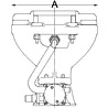 Talamex Talamex - Elektrisch Toilet Standaard - 12V - Keramisch - Wit Talamex Talamex - Elektrisch Toilet Standaard - 12V - Keramisch - Wit