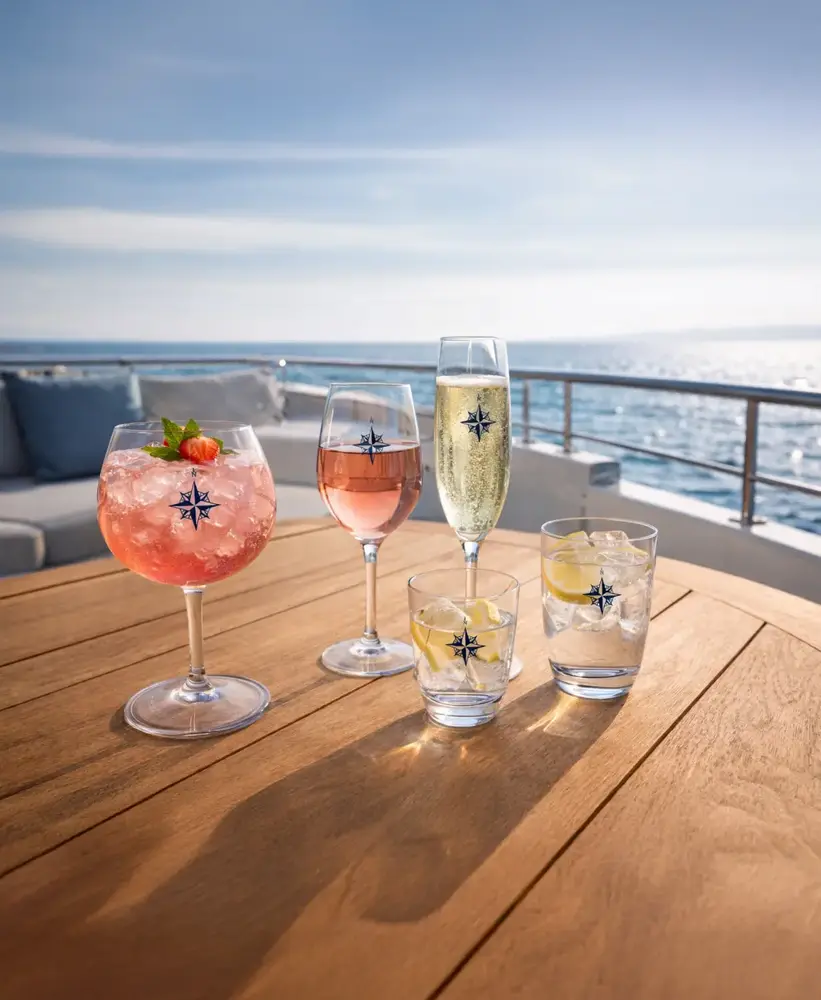 Palm Products Marine Business - Northwind Champagneglas - 100% Tritan - 236ml - Blauw/Transparant Palm Products Marine Business - Northwind Champagneglas - 100% Tritan - 236ml - Blauw/Transparant