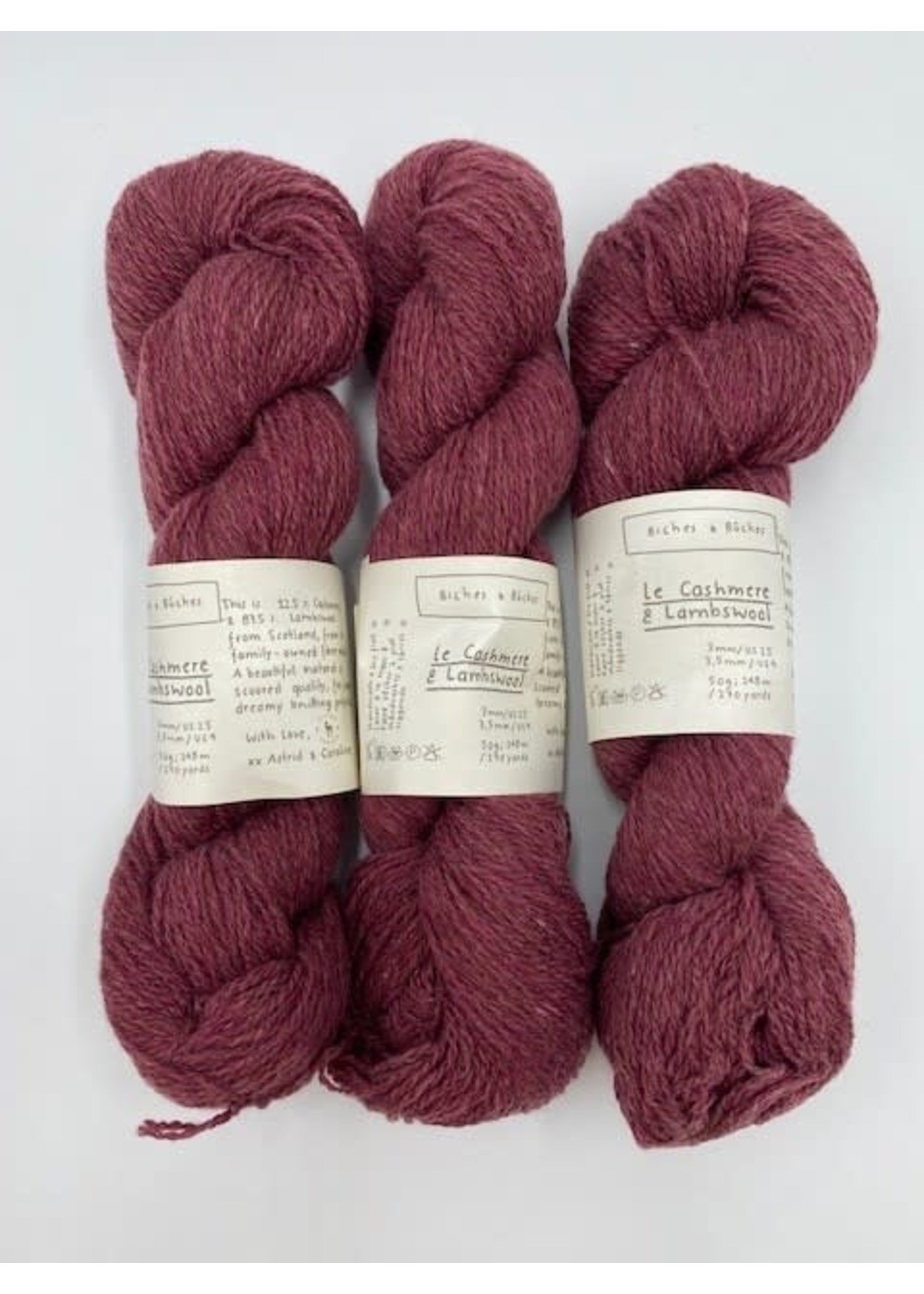 Biches et Bûches Le Cashmere & Lambswool 50 gr Soft Bordeaux