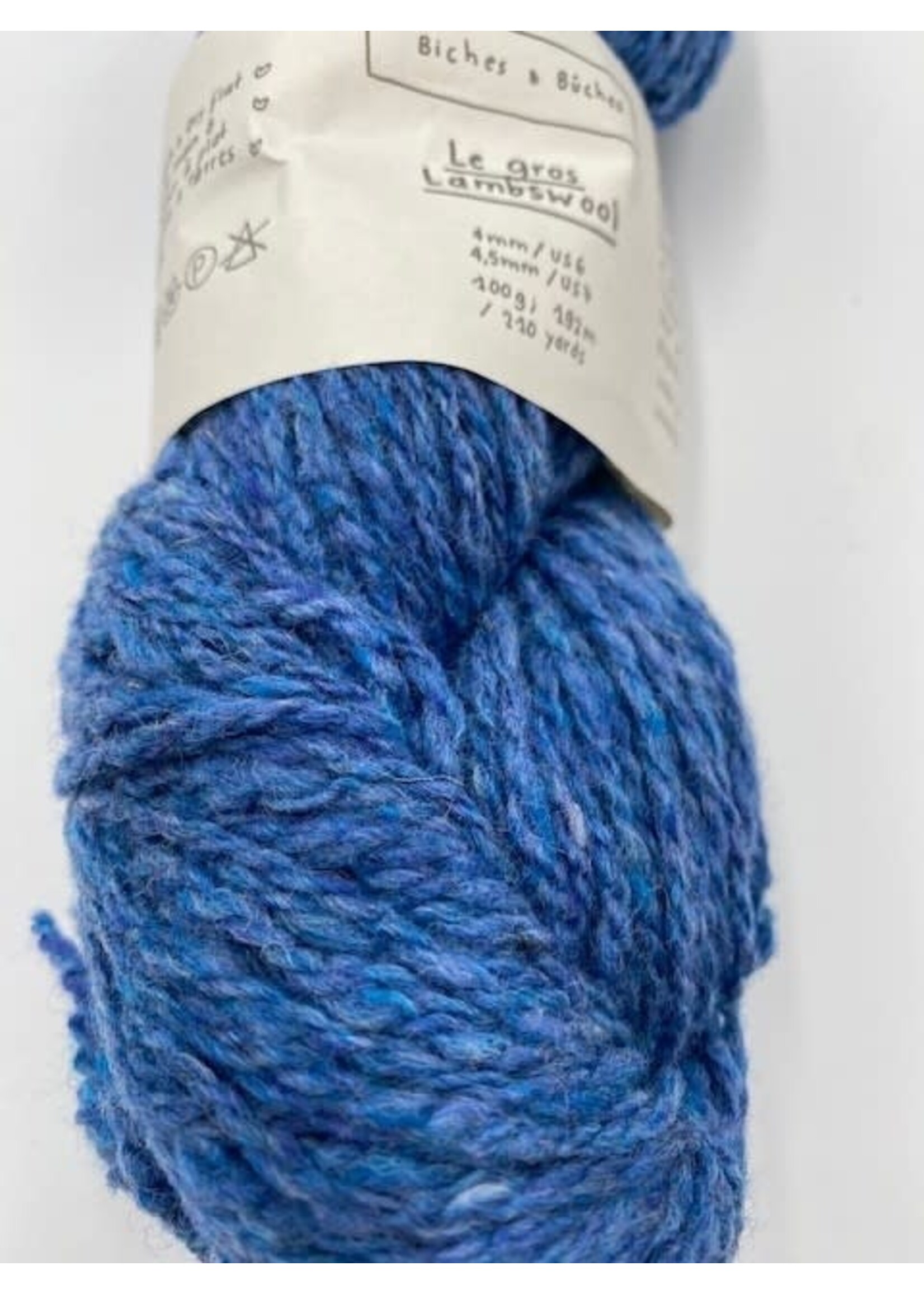 Biches et Bûches Le Gros Lambswool 100 gr Medium Blue