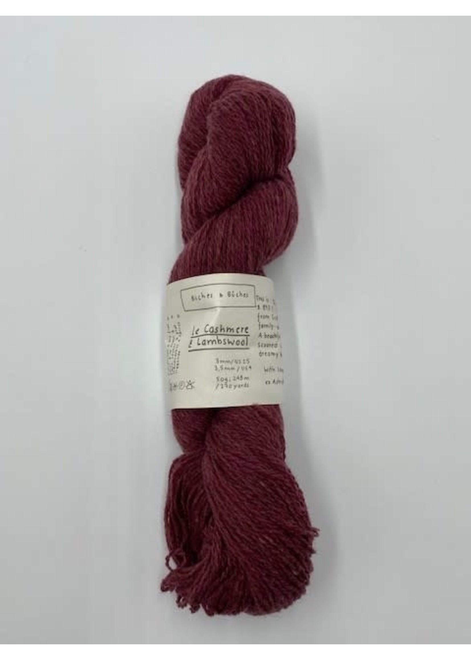 Biches et Bûches Le Cashmere & Lambswool 50 gr Soft Bordeaux