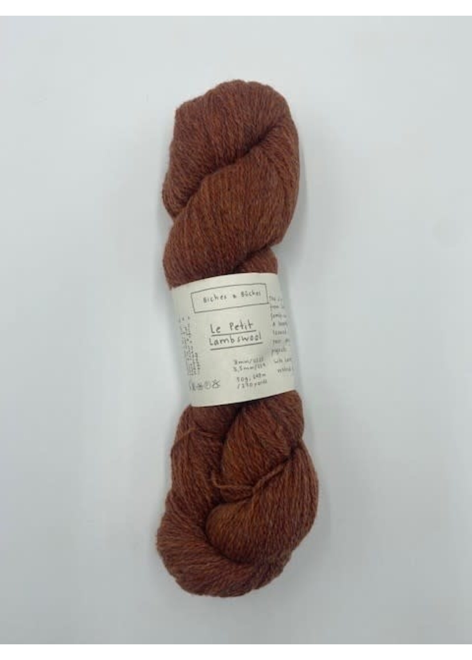 Biches et Bûches Le Petit Lambswool 50 gr  Red Brown