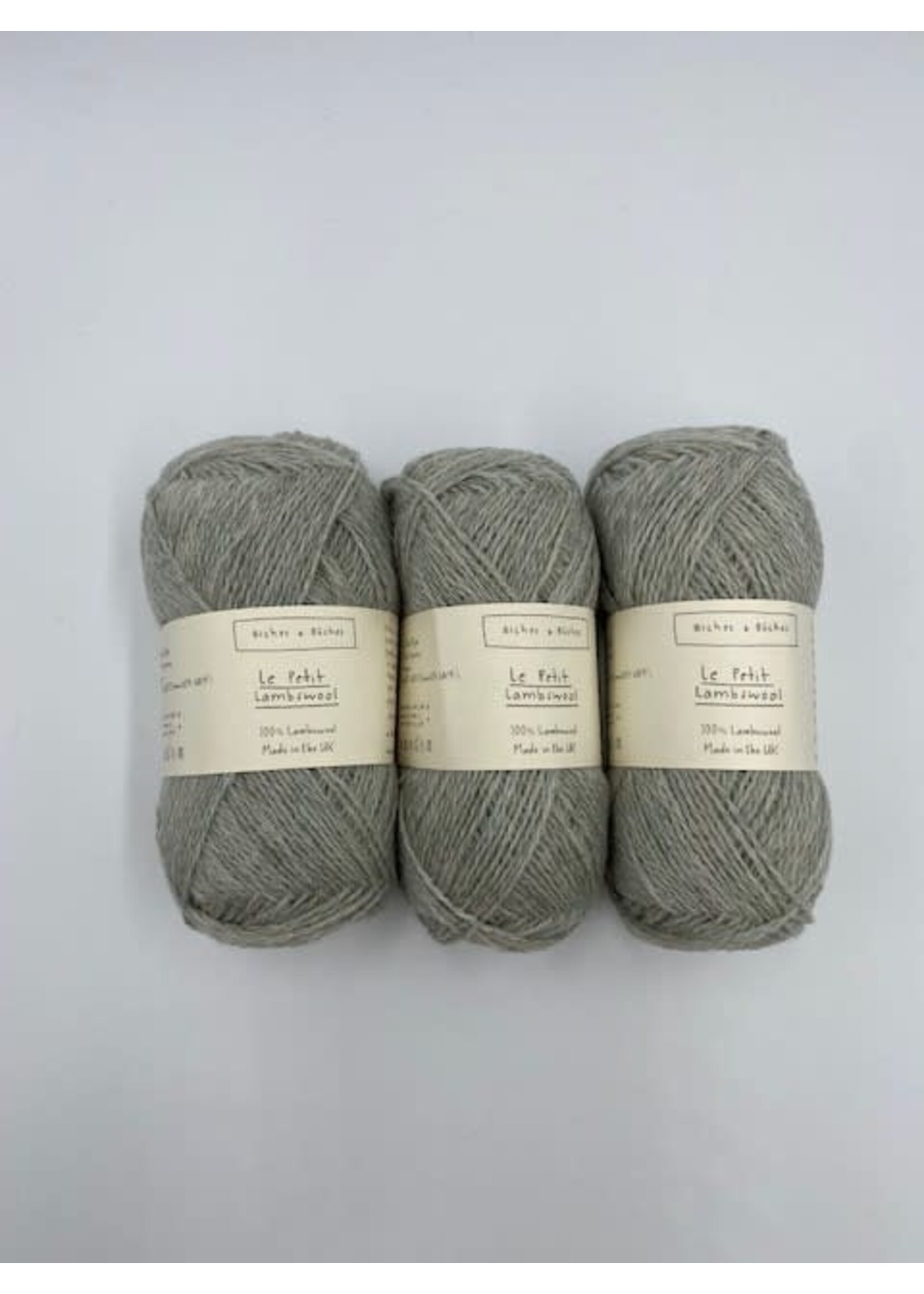 Biches et Bûches Le Petit Lambswool 50 gr Soft Green Grey