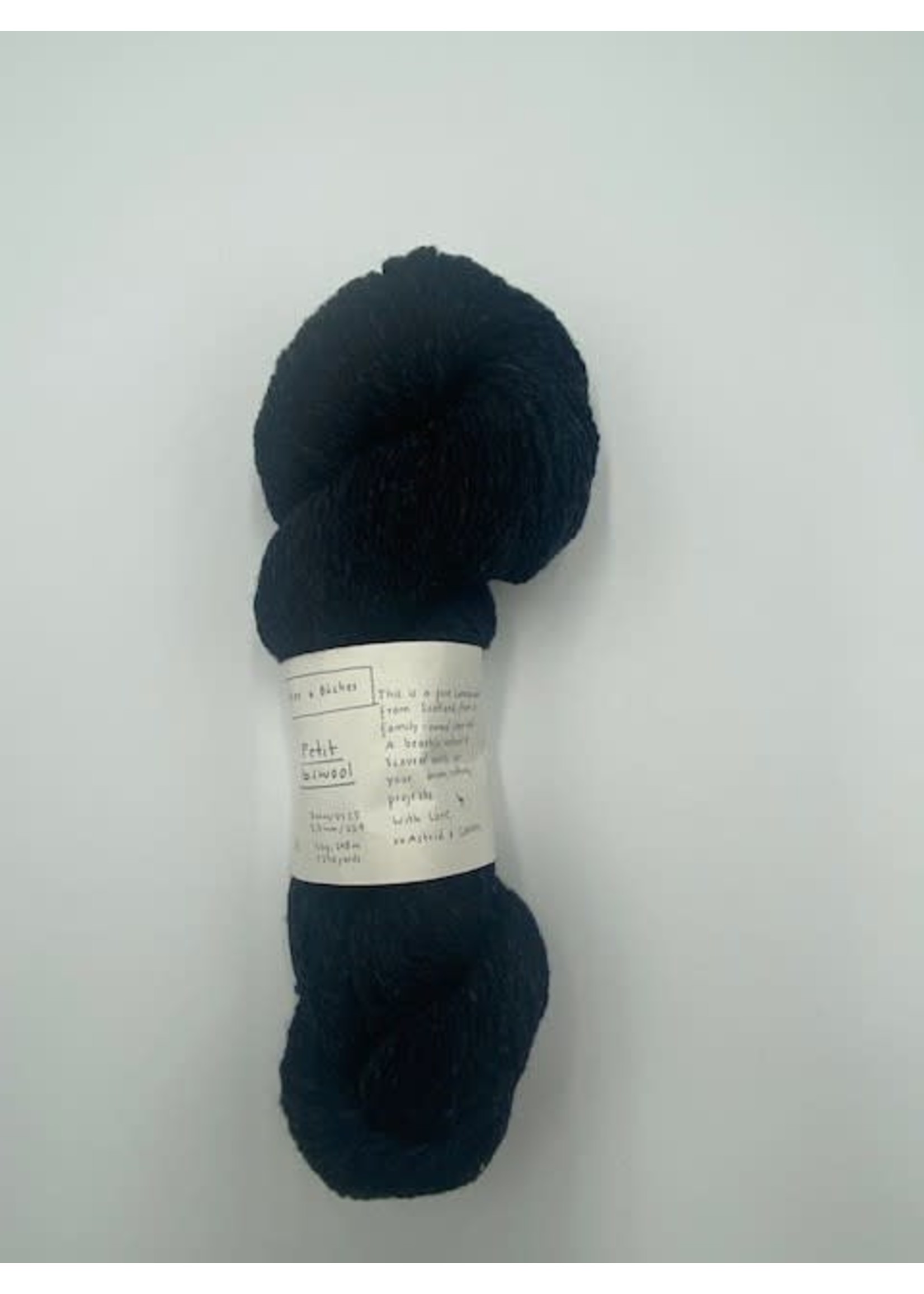 Biches et Bûches Le Petit Lambswool 50 gr Very Dark  Grey