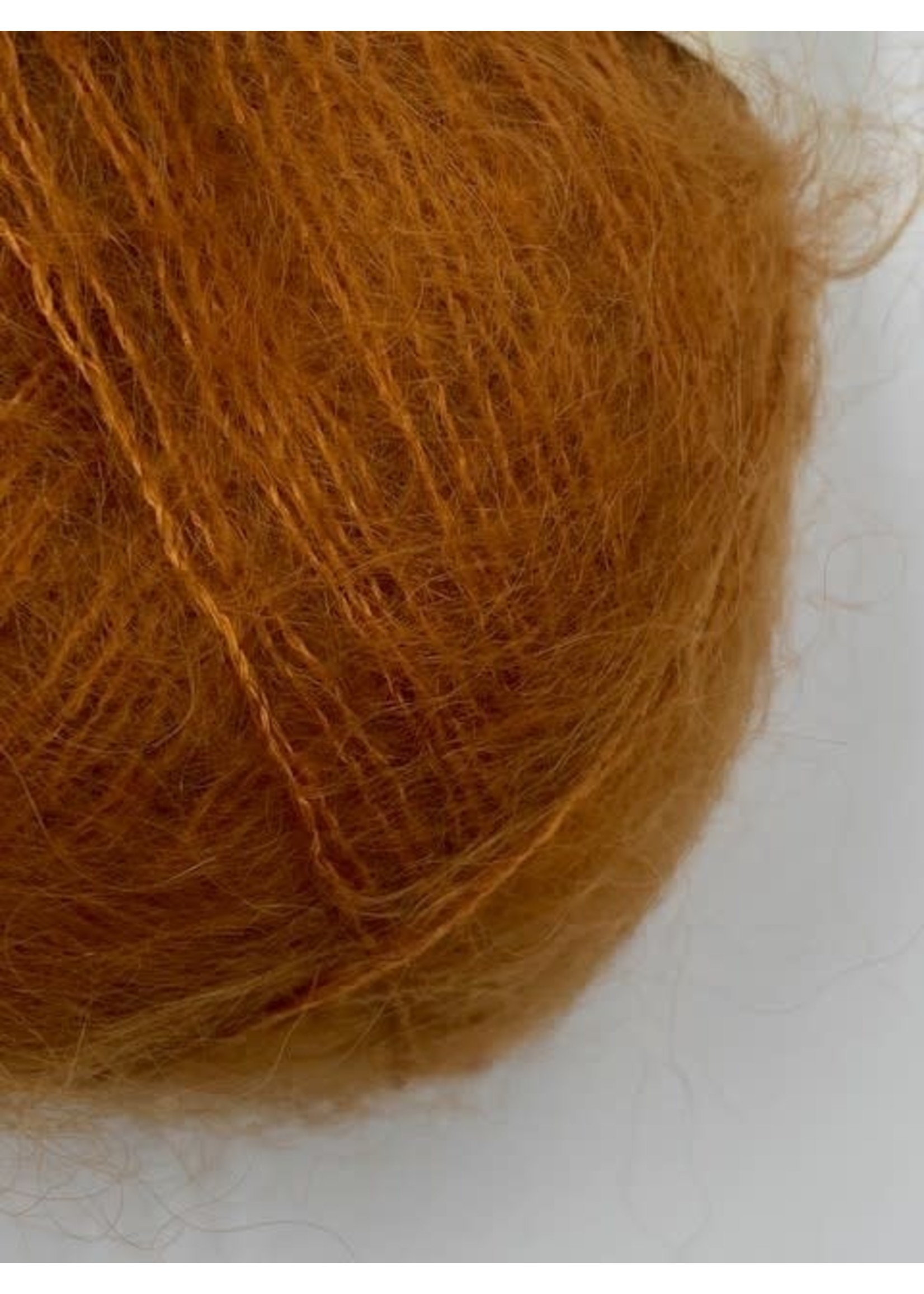 Biches et Bûches Le Petit Silk & Mohair   Soft Orange Brown