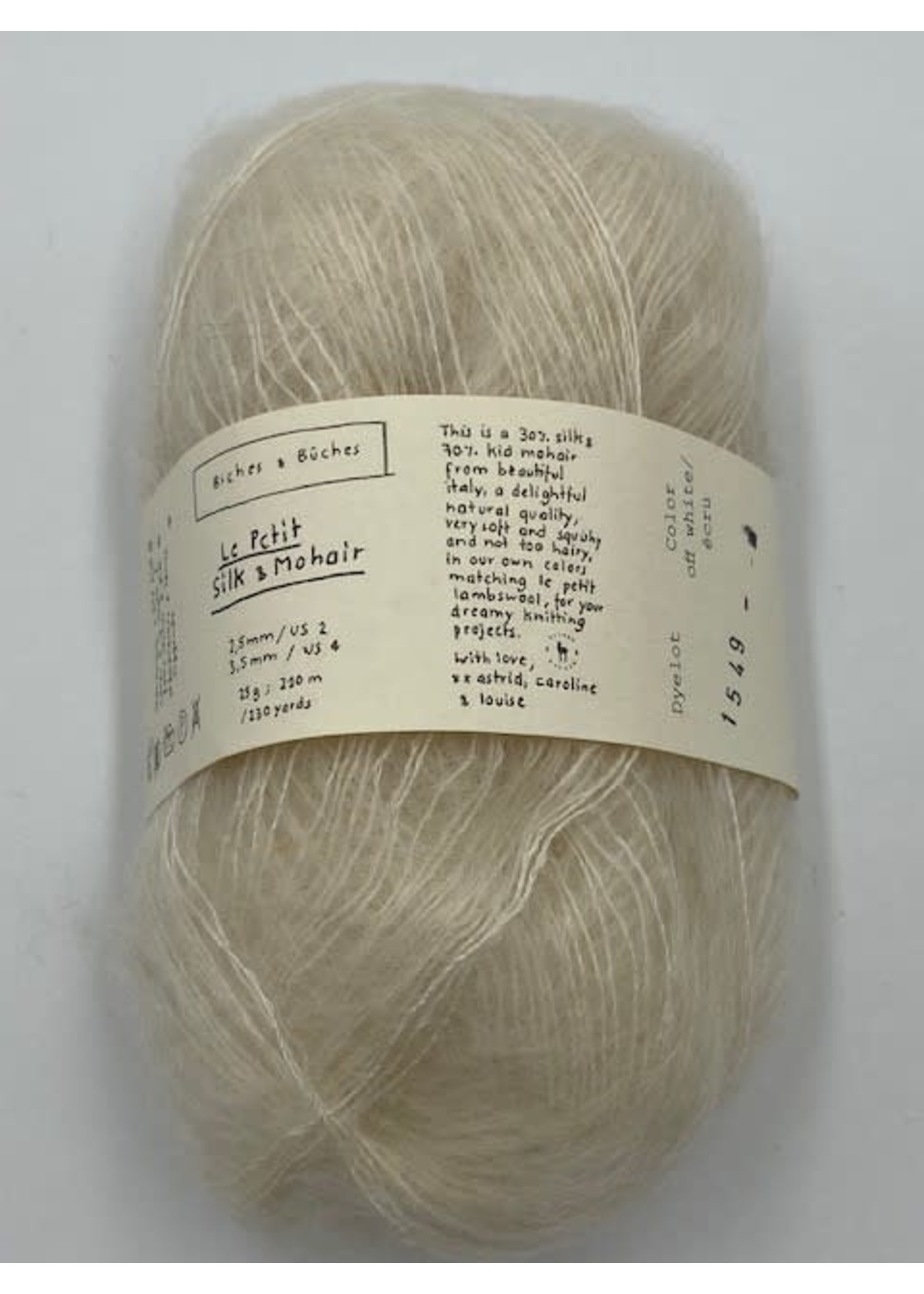 Biches et Bûches Le Petit Silk & Mohair Off White