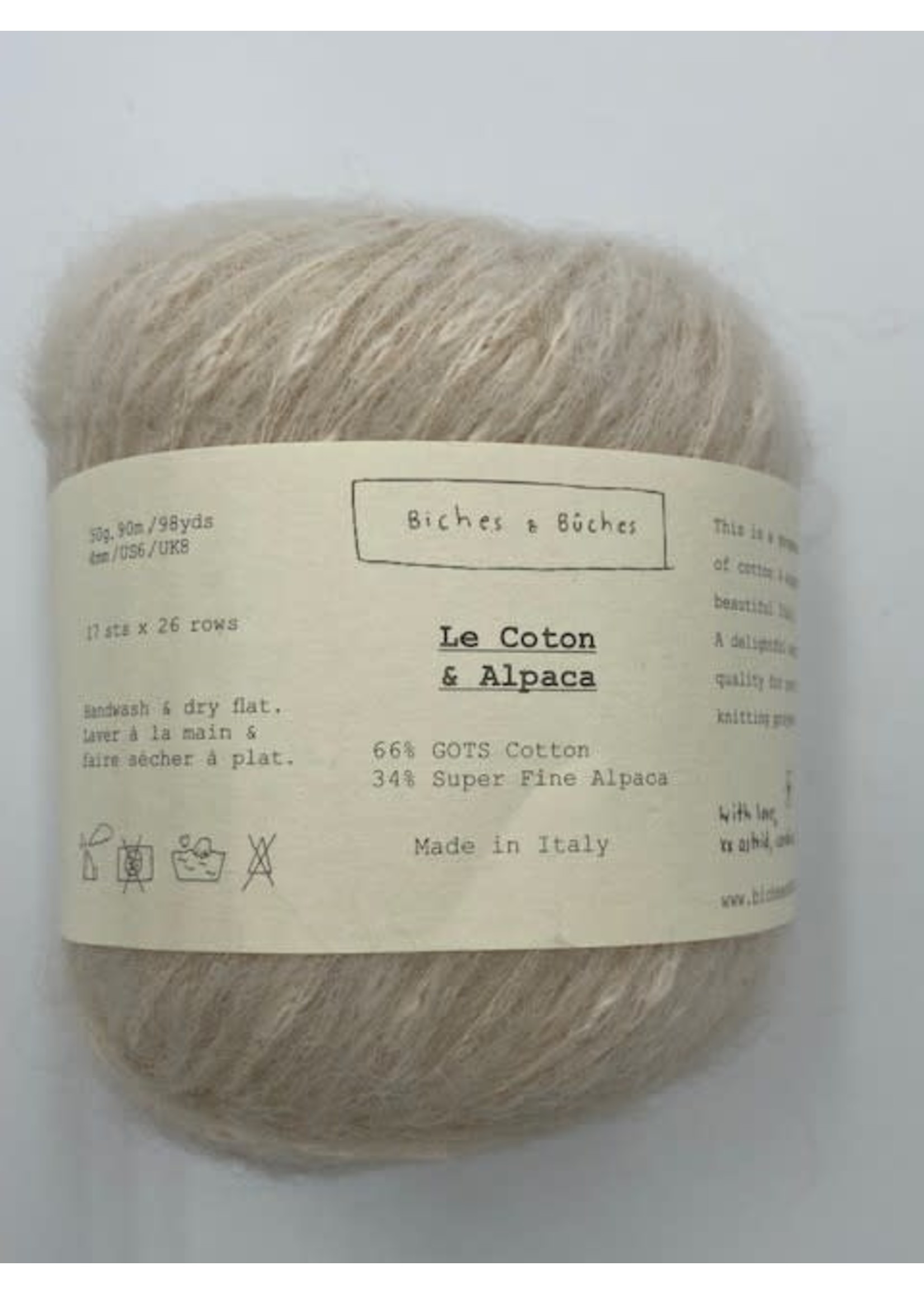 Biches et Bûches Le Coton et Alpaca 50 gr Off White