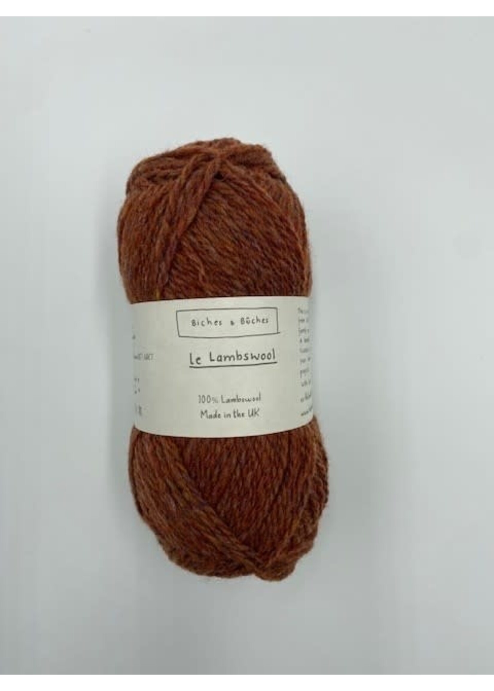 Biches et Bûches Le Lambswool 50 gr Red Brown