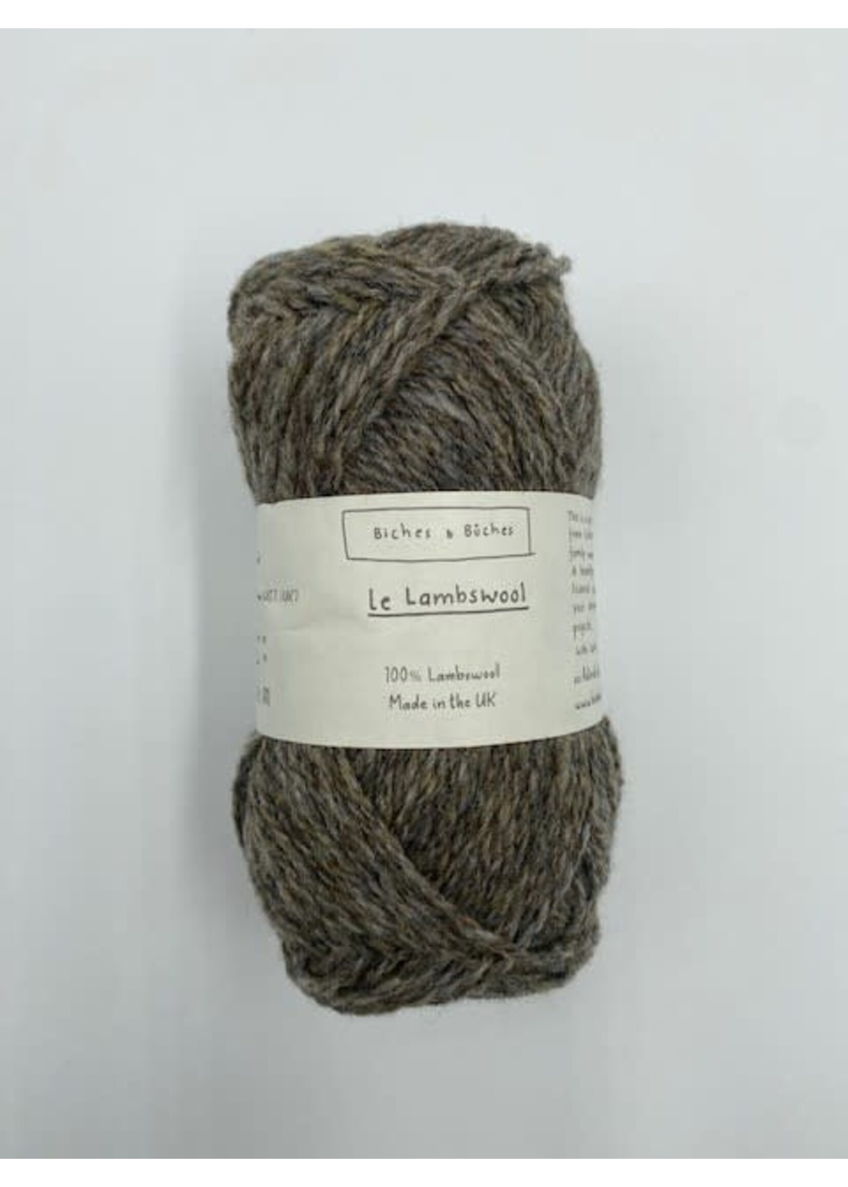 Biches et Bûches Le Lambswool 50 gr Grey Brown