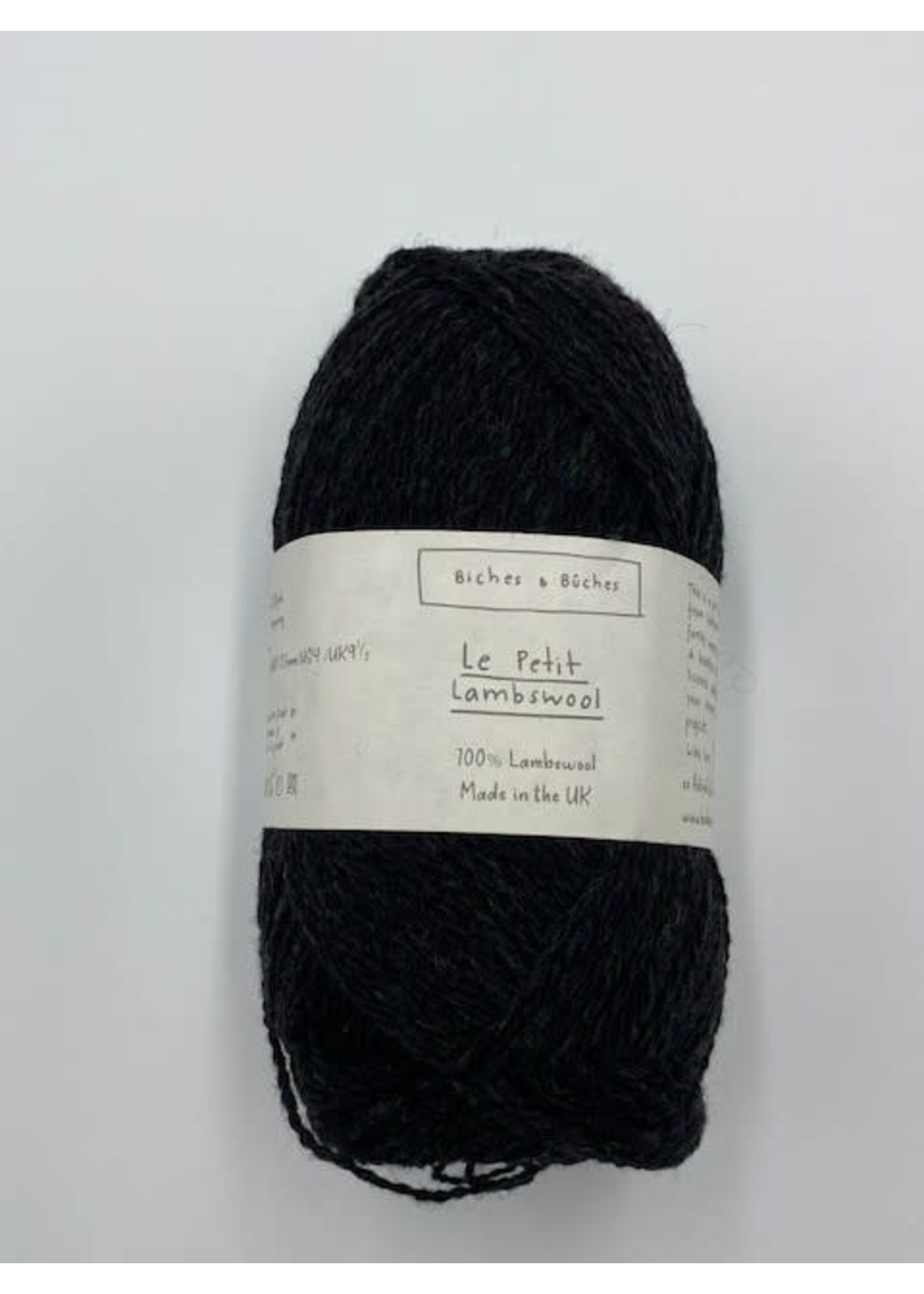 Biches et Bûches Le Petit Lambswool 50 gr  Dark Green Black