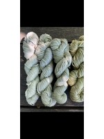 Schaefjeswol Merino DK  kleur : Bloeinde Netels groentinten 100 gr - 250 m