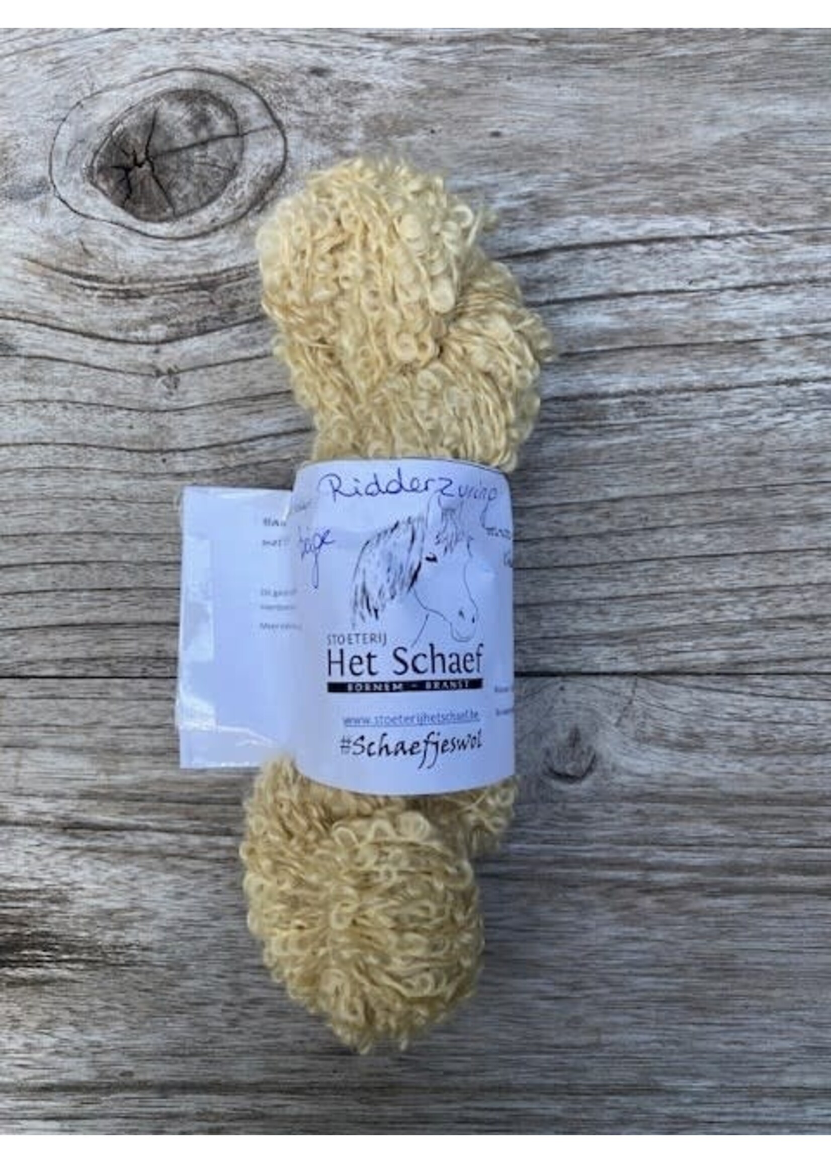 Schaefjeswol Chunky Mohair: Ridderzuring beige 100 gr