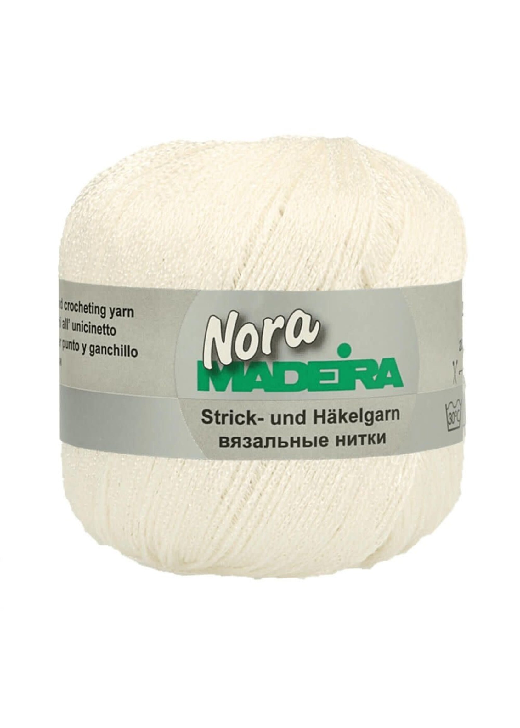 zonder merk Nora nr. 301 Wit  Madeira Gemetalliseerd
