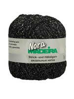 zonder merk Nora  nr.360 Zwart  Madeira Gemetalliseerd 25 gr