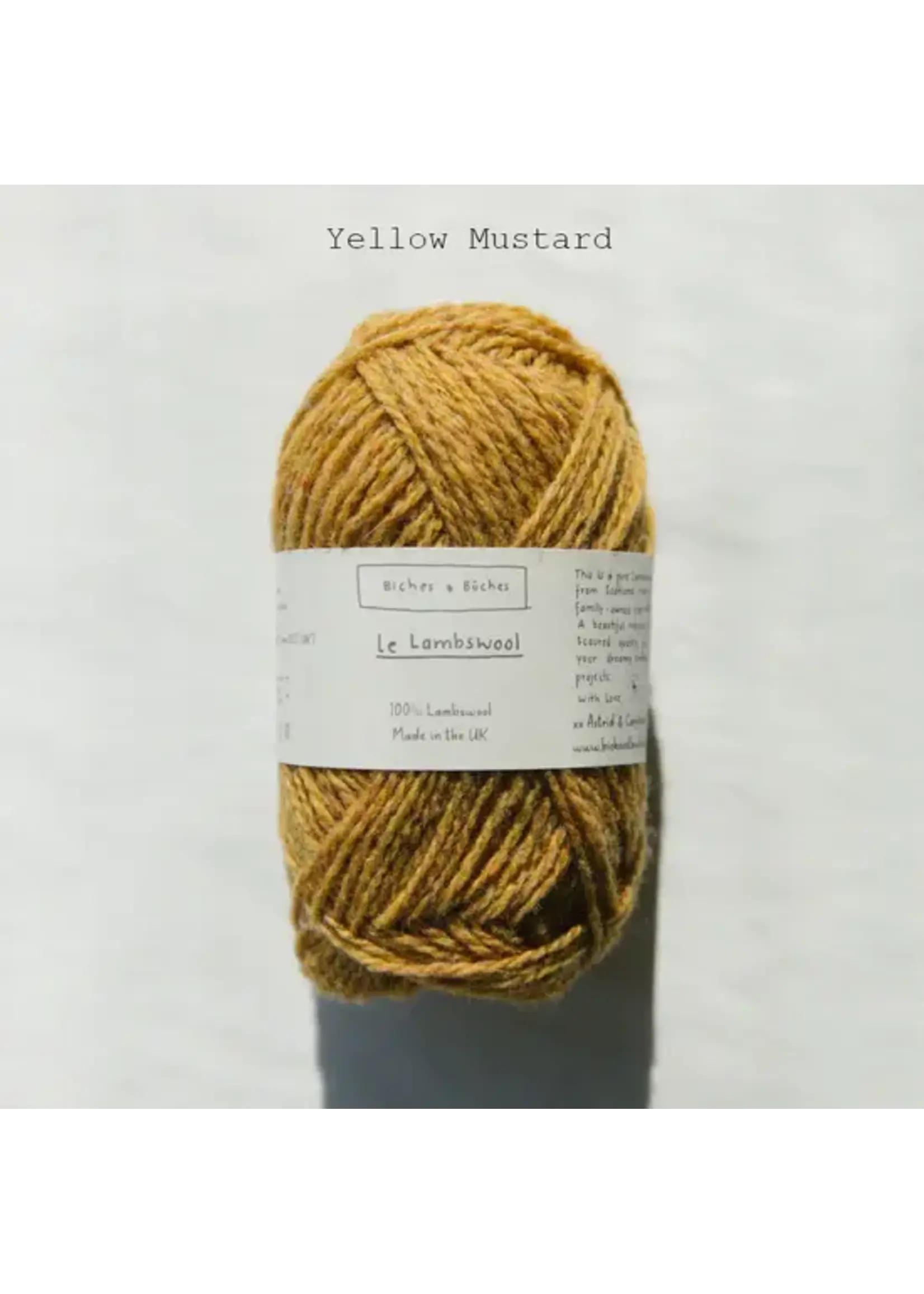 Biches et Bûches Le Lambswool 50 gr Yellow Mustard