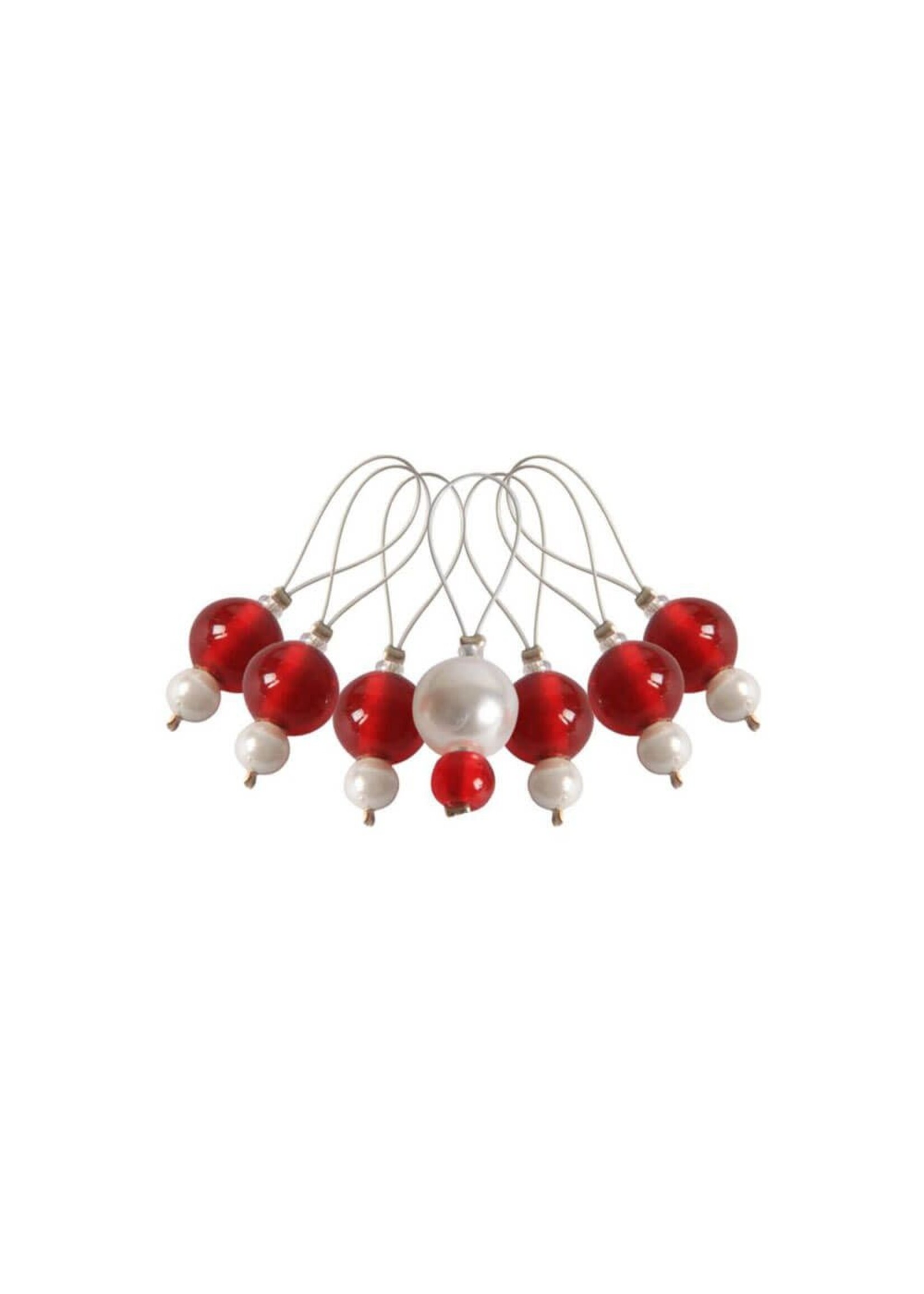 KnitPro Knitpro Amaranth steekmarkeerders 1 x 7 st rood