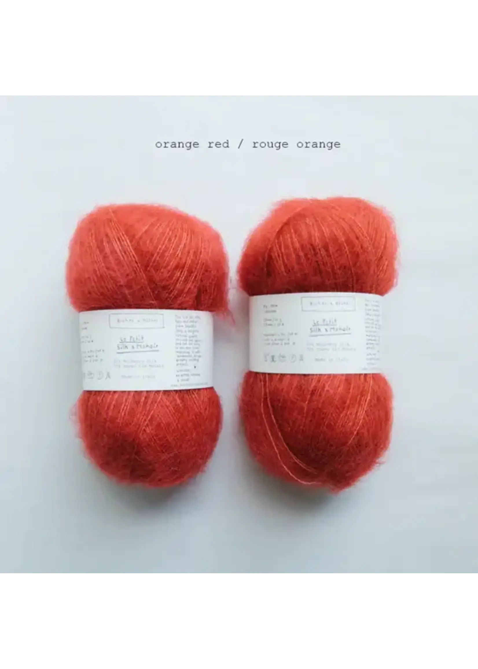 Biches et Bûches Le Petit Silk & Mohair  Orange Red