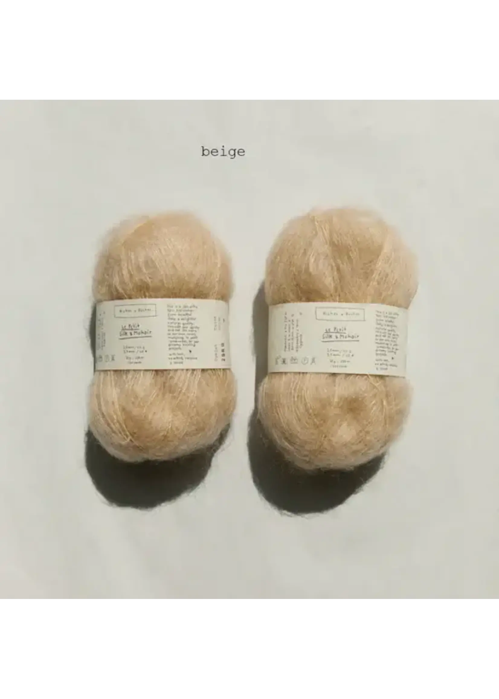 Biches et Bûches Le Petit Silk & Mohair Beige