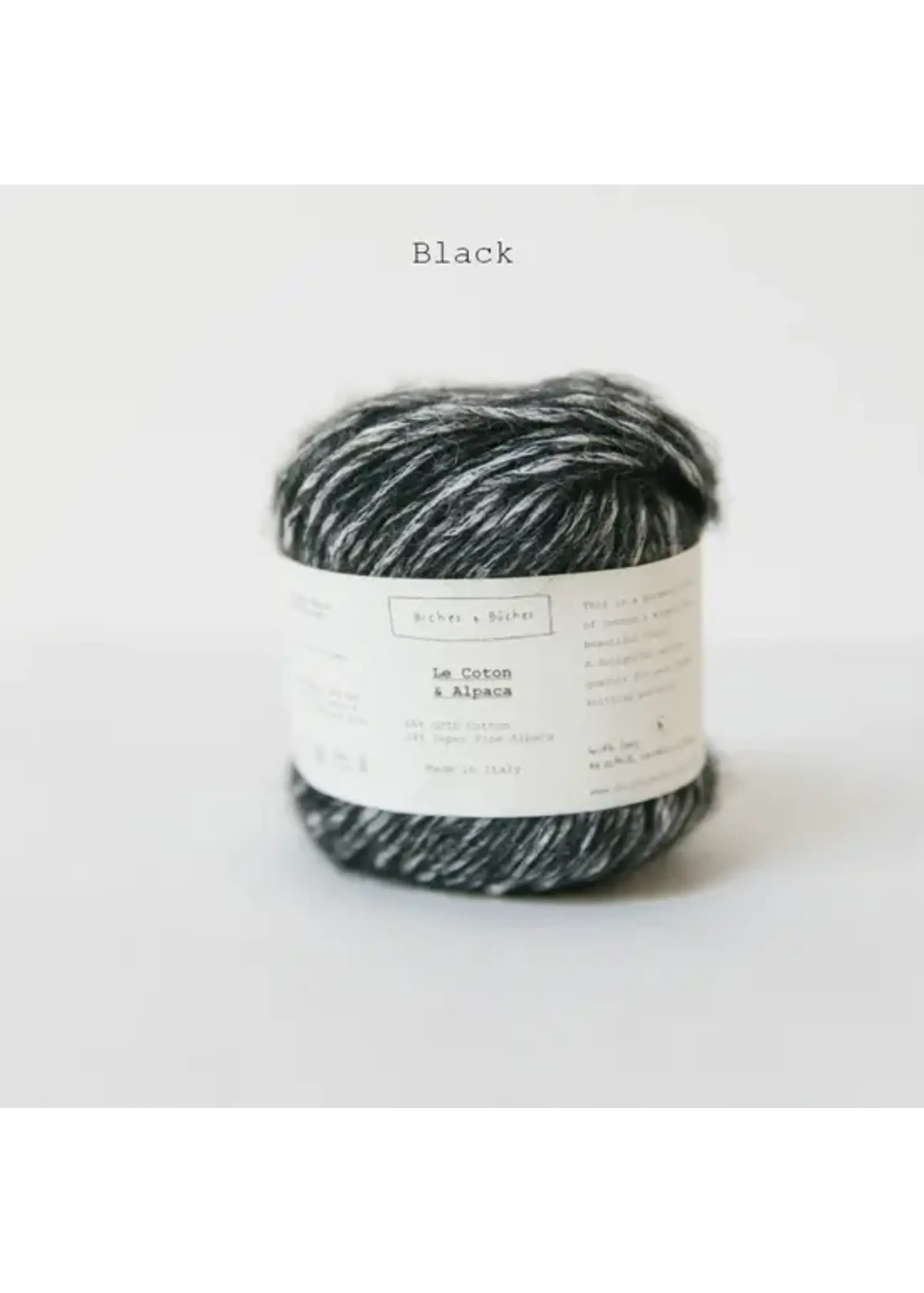 Biches et Bûches Le Coton et Alpaca 50 gr Black