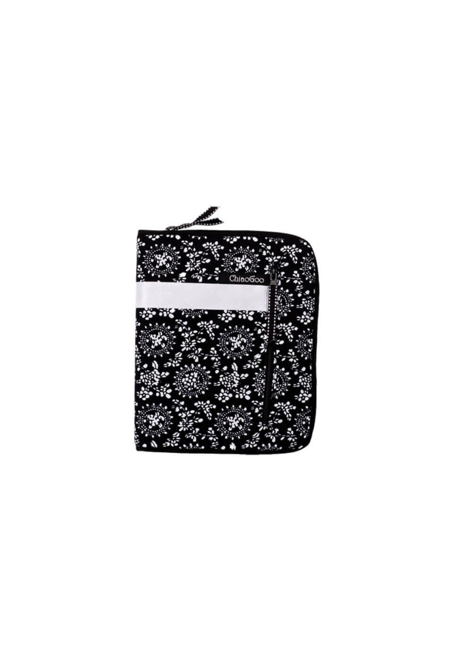 Rondbreinaalden etui ChiaGoo zwart/wit