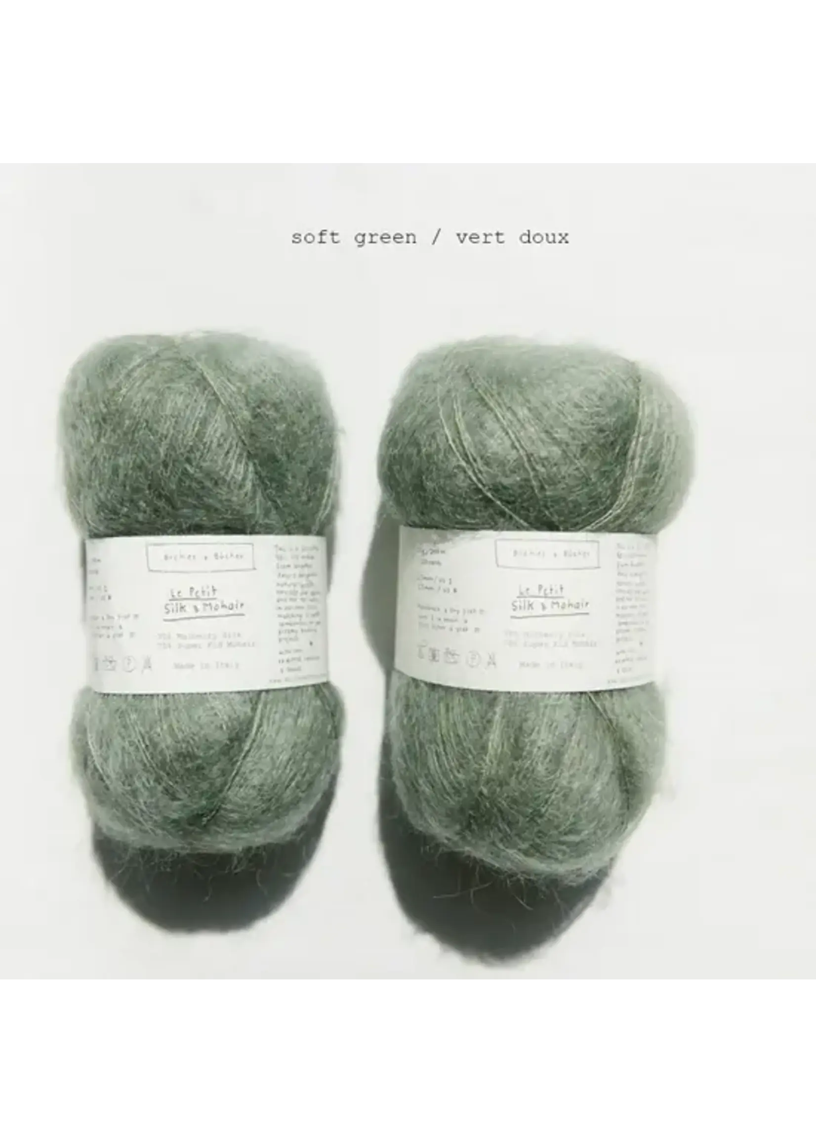 Biches et Bûches Le Petit Silk & Mohair  Soft Green
