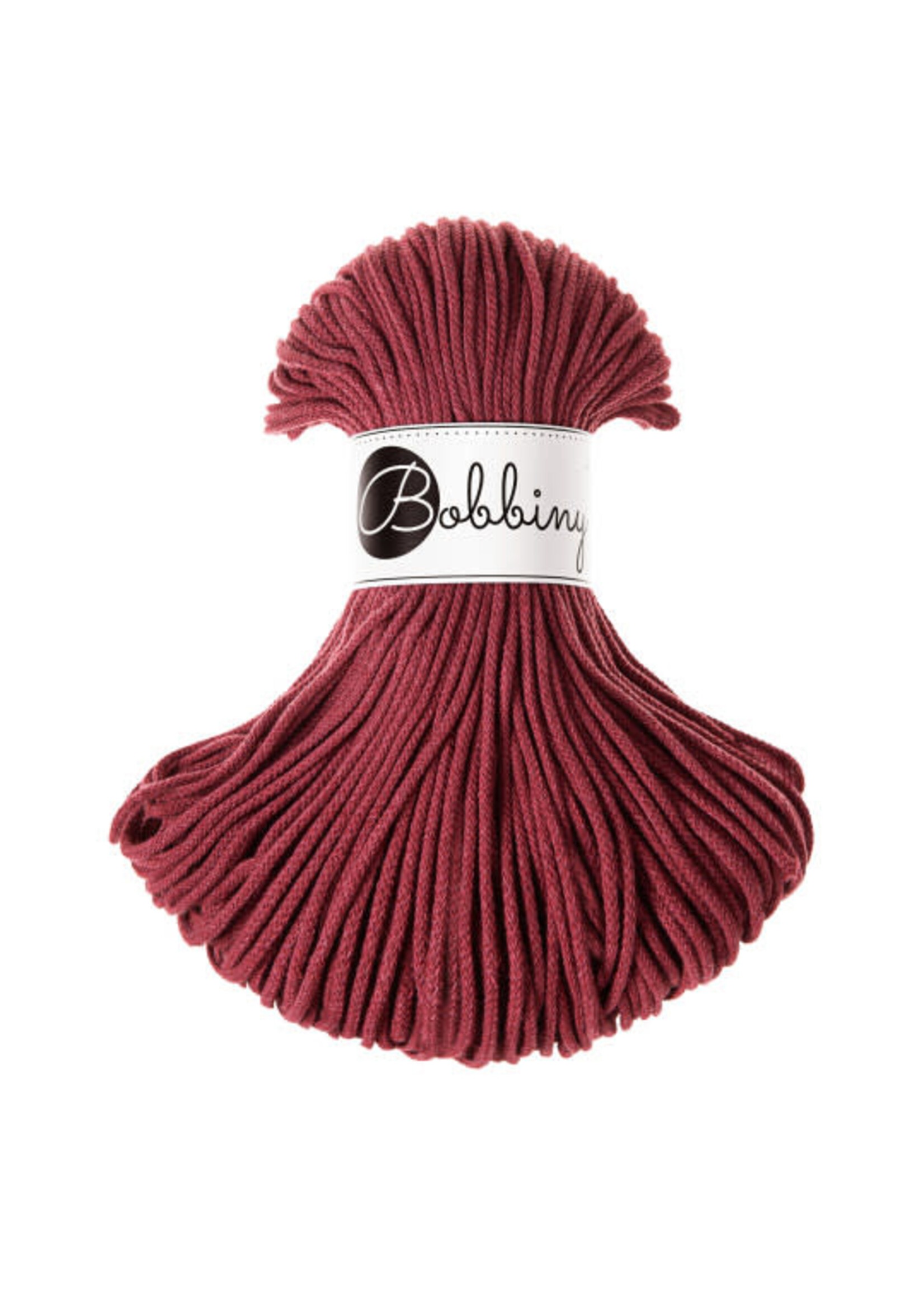 Bobbiny Junior 3 mm Wild Rose cotton cord 100 m Bobbiny