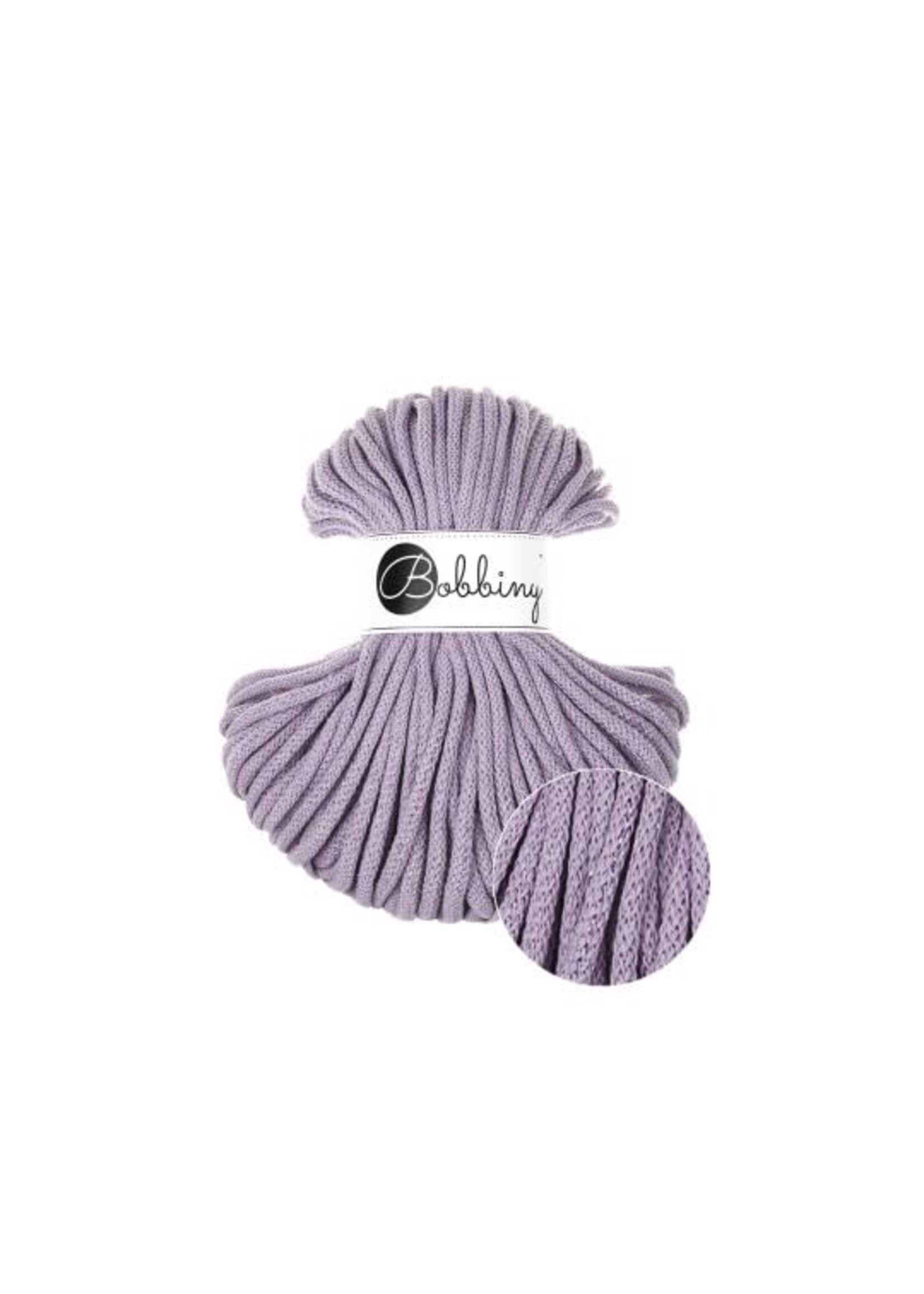 Bobbiny Unicolor Lavender Bobbiny Premium Cotton Cord 5 mm 50 m