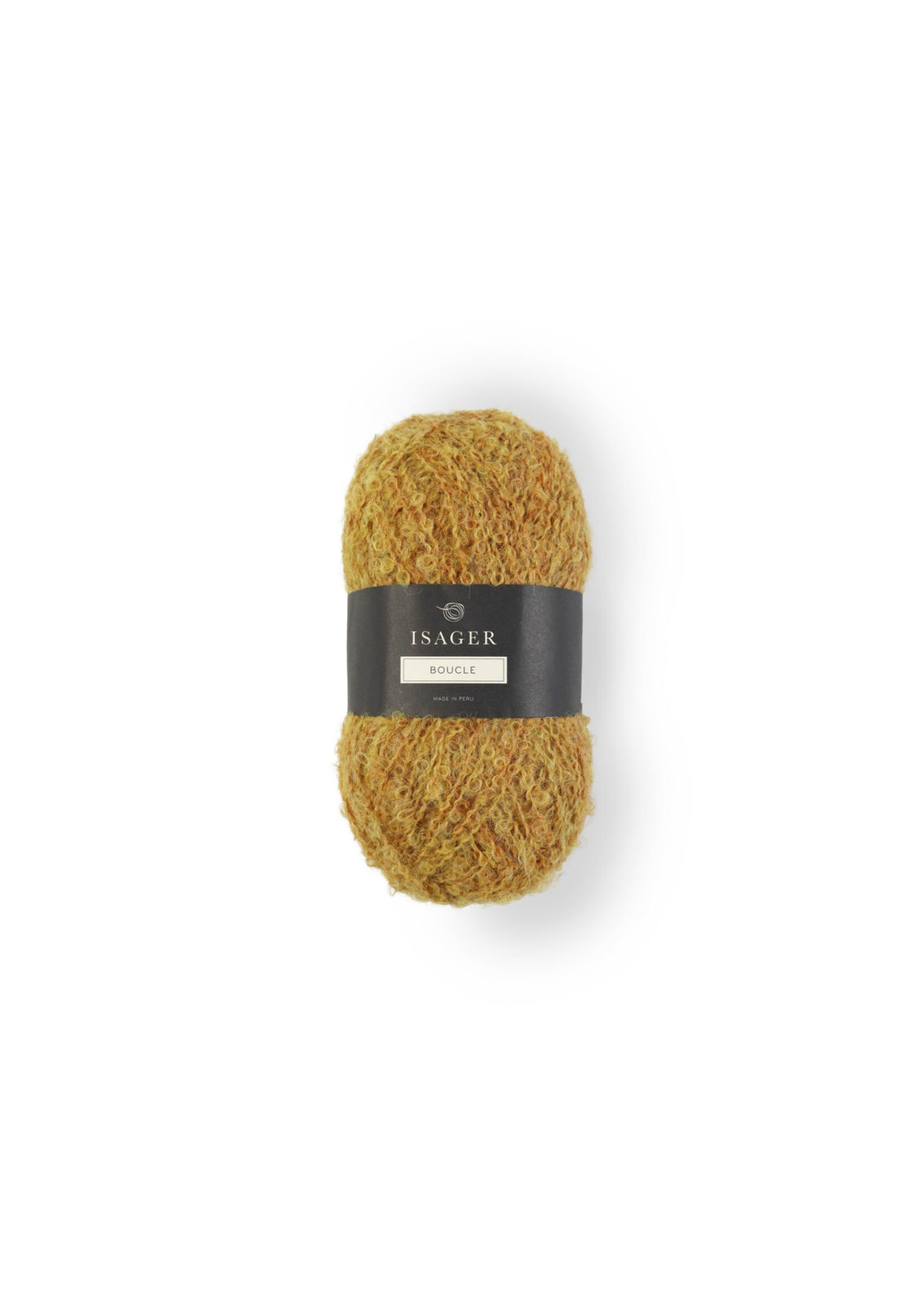 Isager Bouclé  Kleur: 65 Mosterd Isager 50 gr