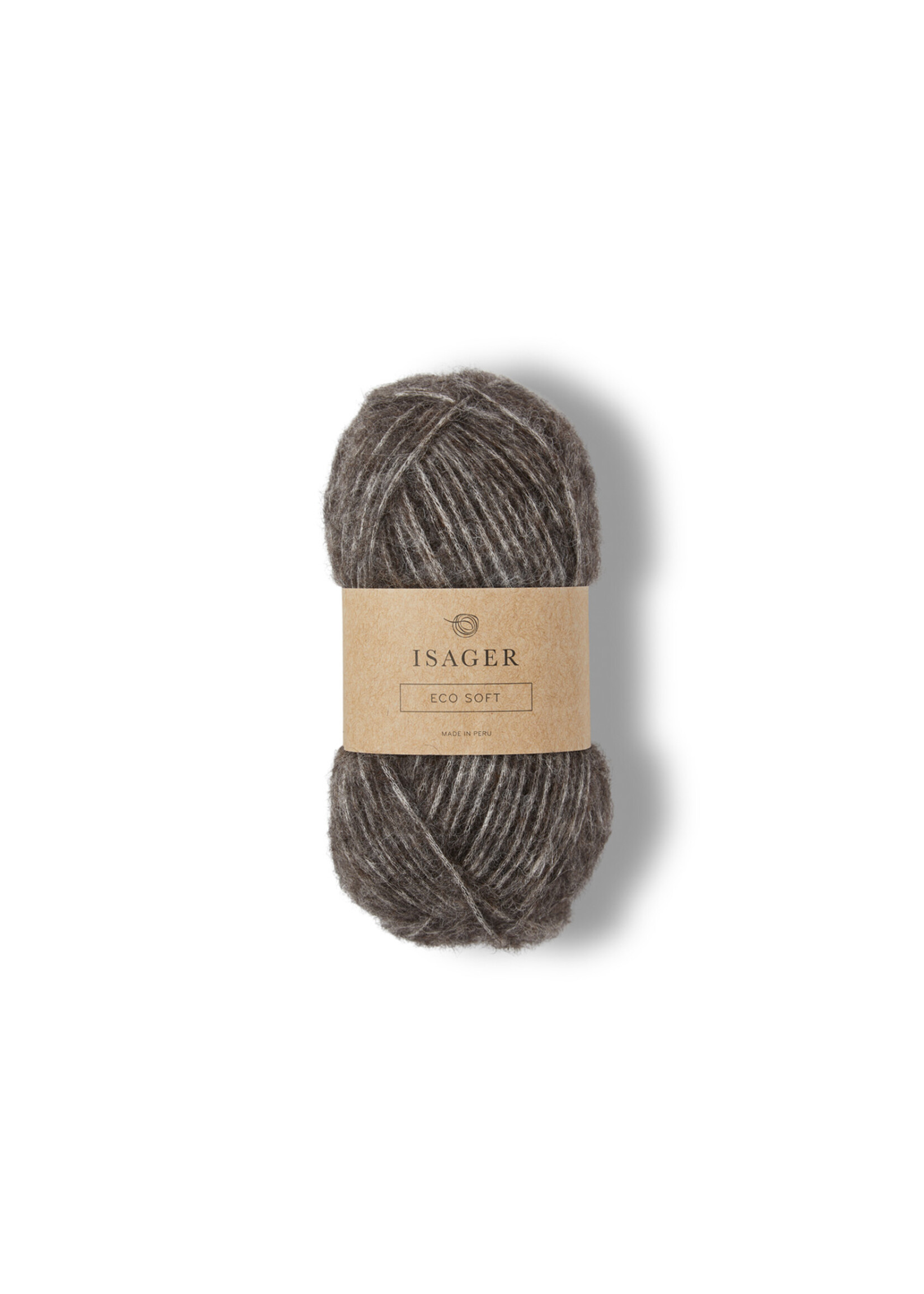 Isager Isager Soft  Kleur: E4S Donkerbruin/grijs  50 gr