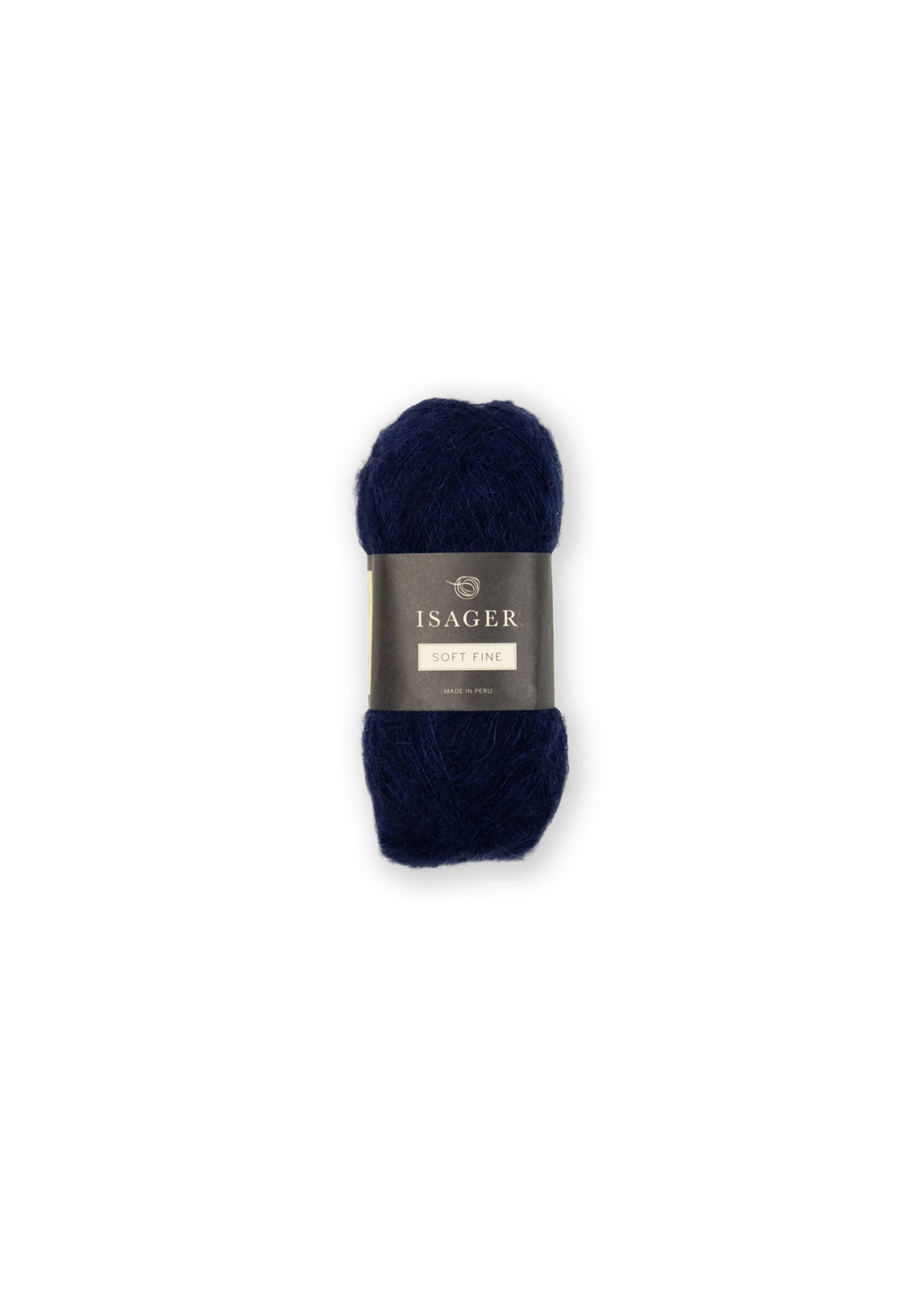 Isager Isager Soft Fine  Kleur: 100  donkerblauw  25 gr