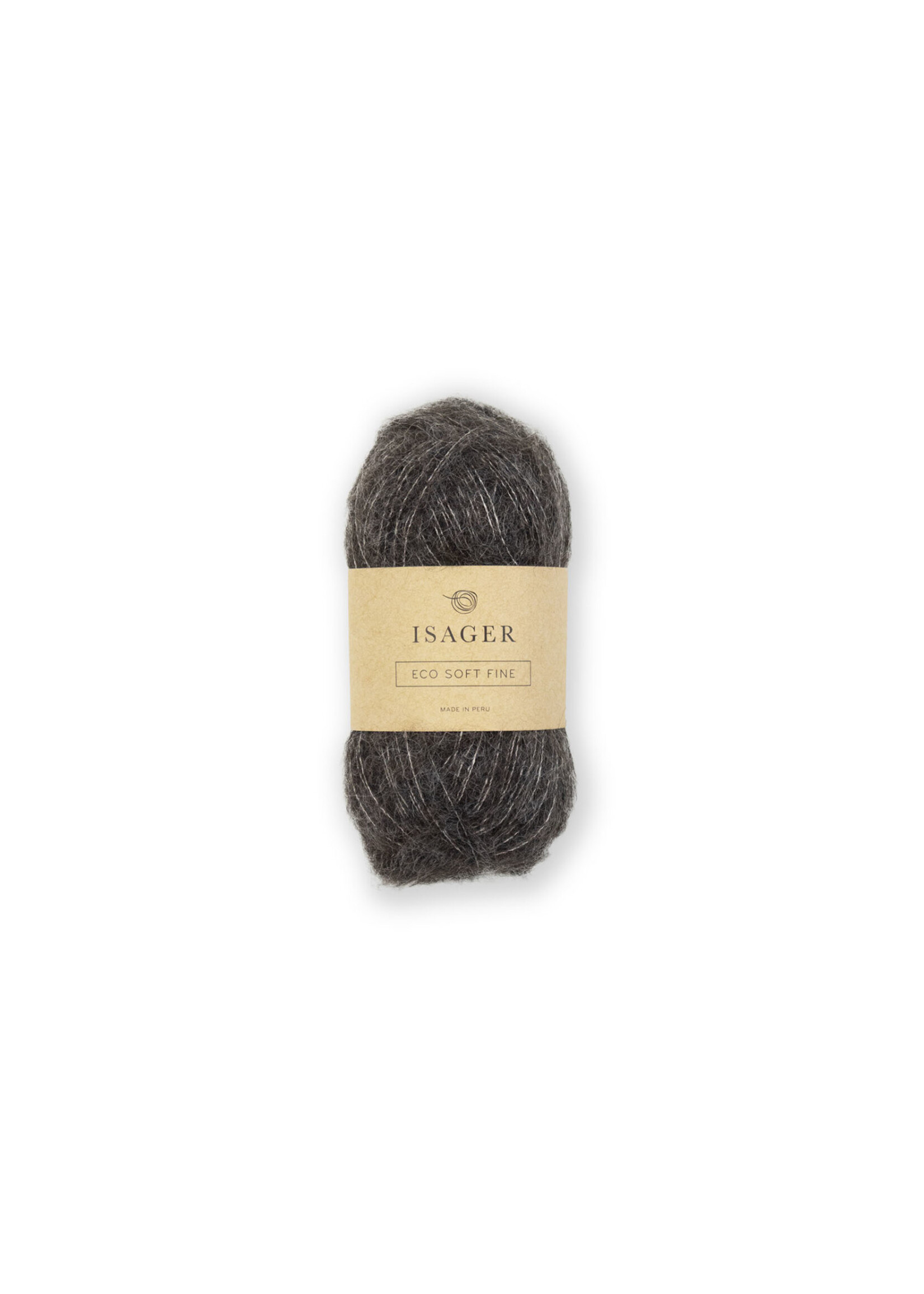 Isager Pakket Lace Schawlette  Isager  donker grijsbruin nrE4S