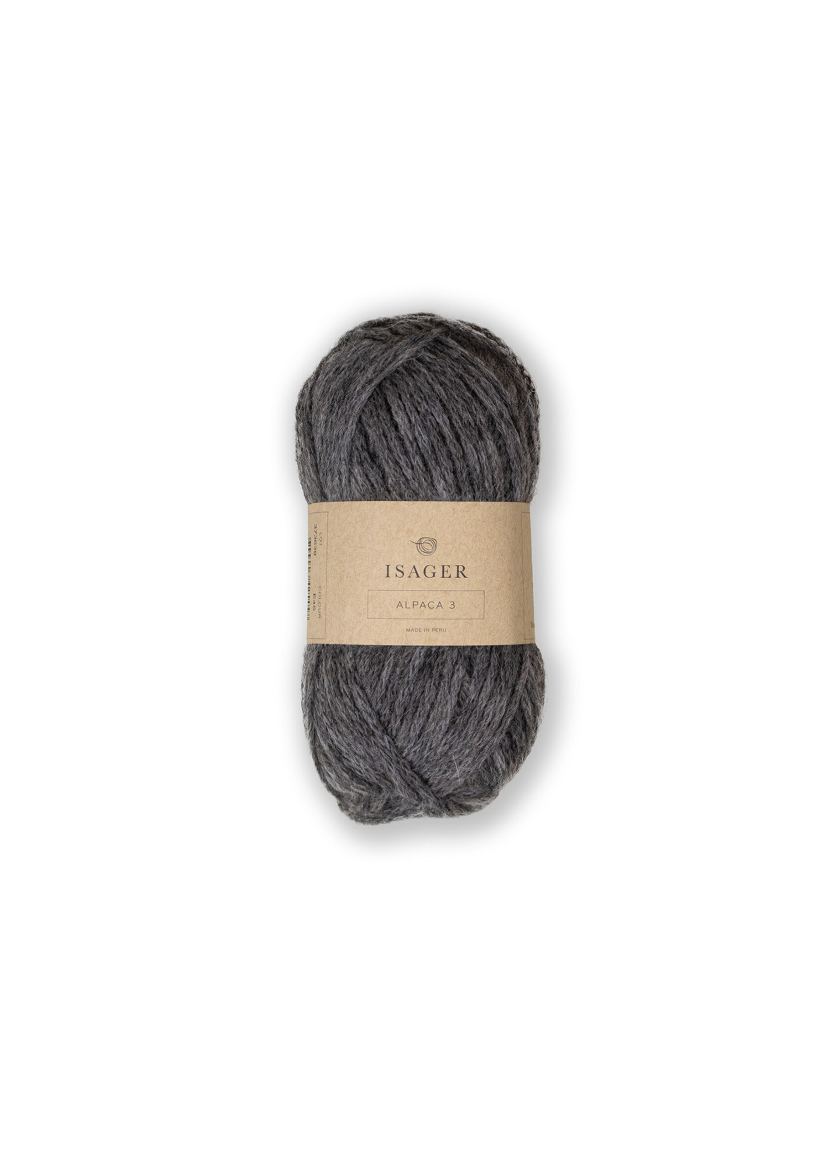 Isager Alpaca 3  Kleur: E4s   GRIJS  50 gr Isager