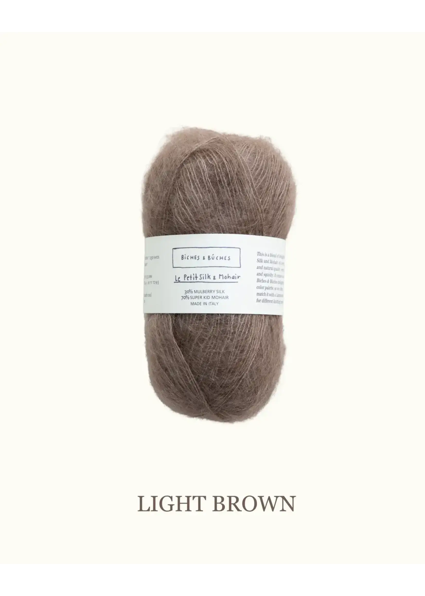 Biches et Bûches Le Petit Silk & Mohair   Light Brown