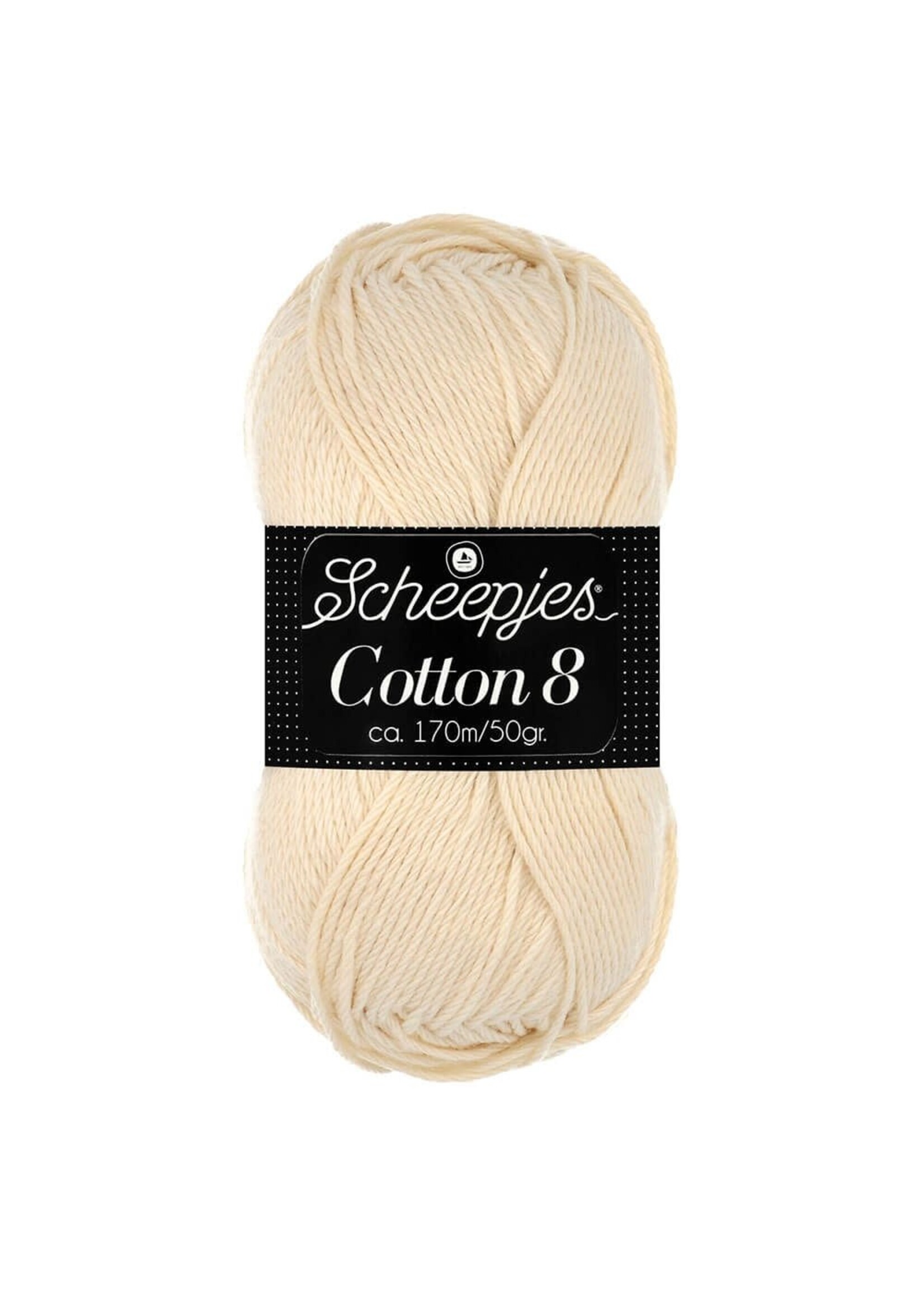 Scheepjes Cotton 8  nr 501 Lichtbeige   Scheepjes
