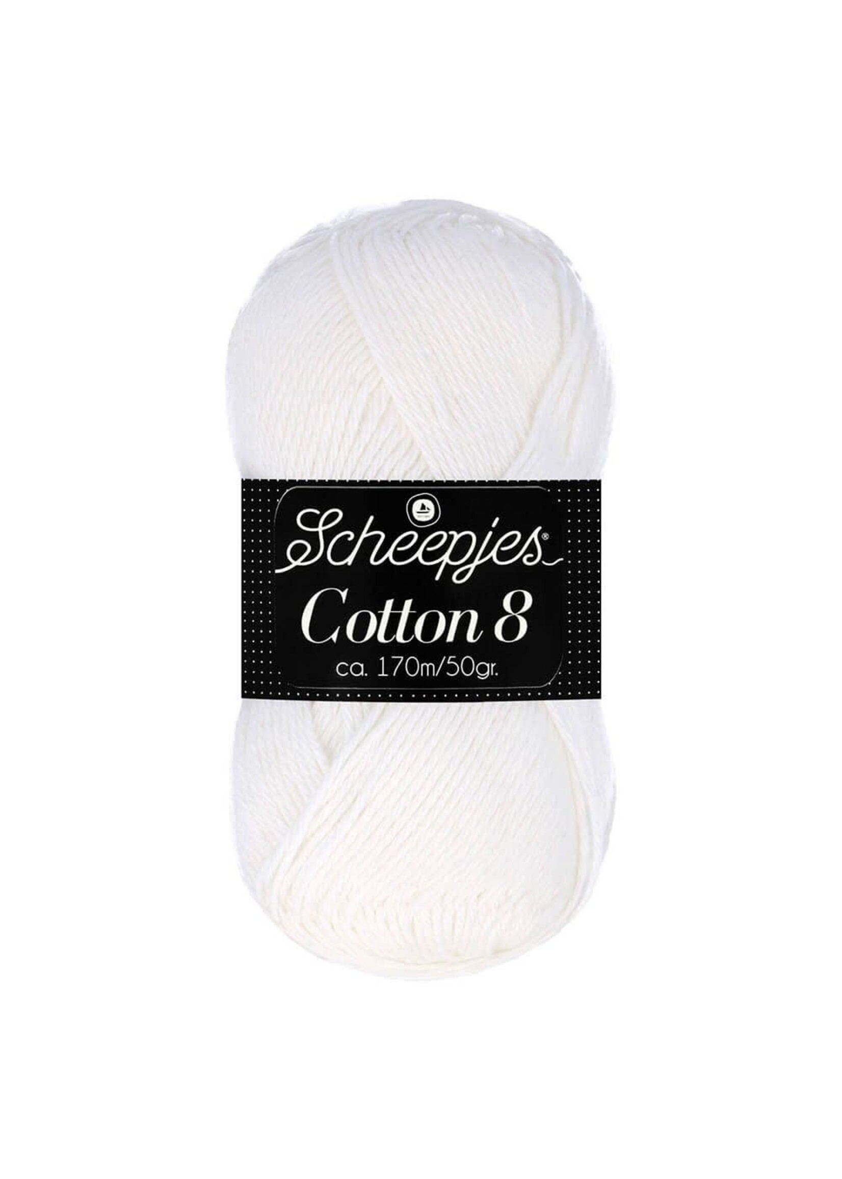 Scheepjes Cotton 8  nr 502  Wit    Scheepjes