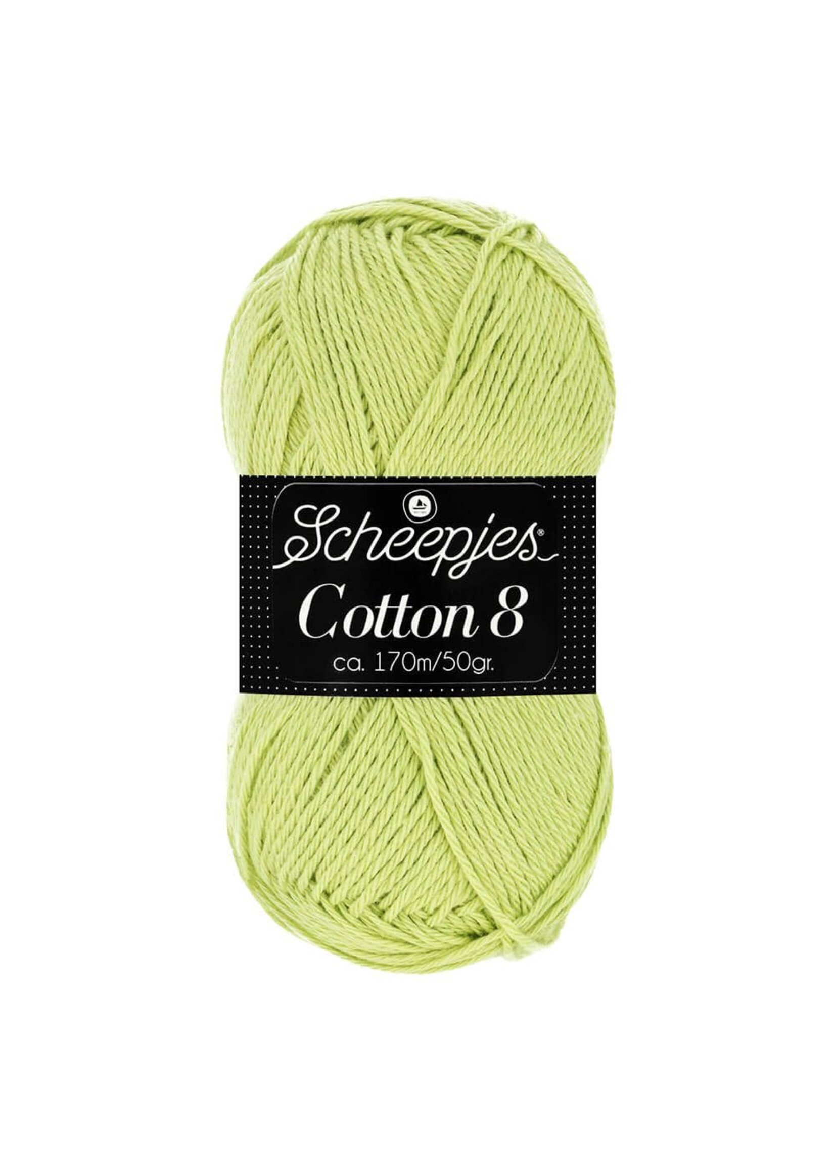 Scheepjes Cotton 8  nr 642   Lime    Scheepjes