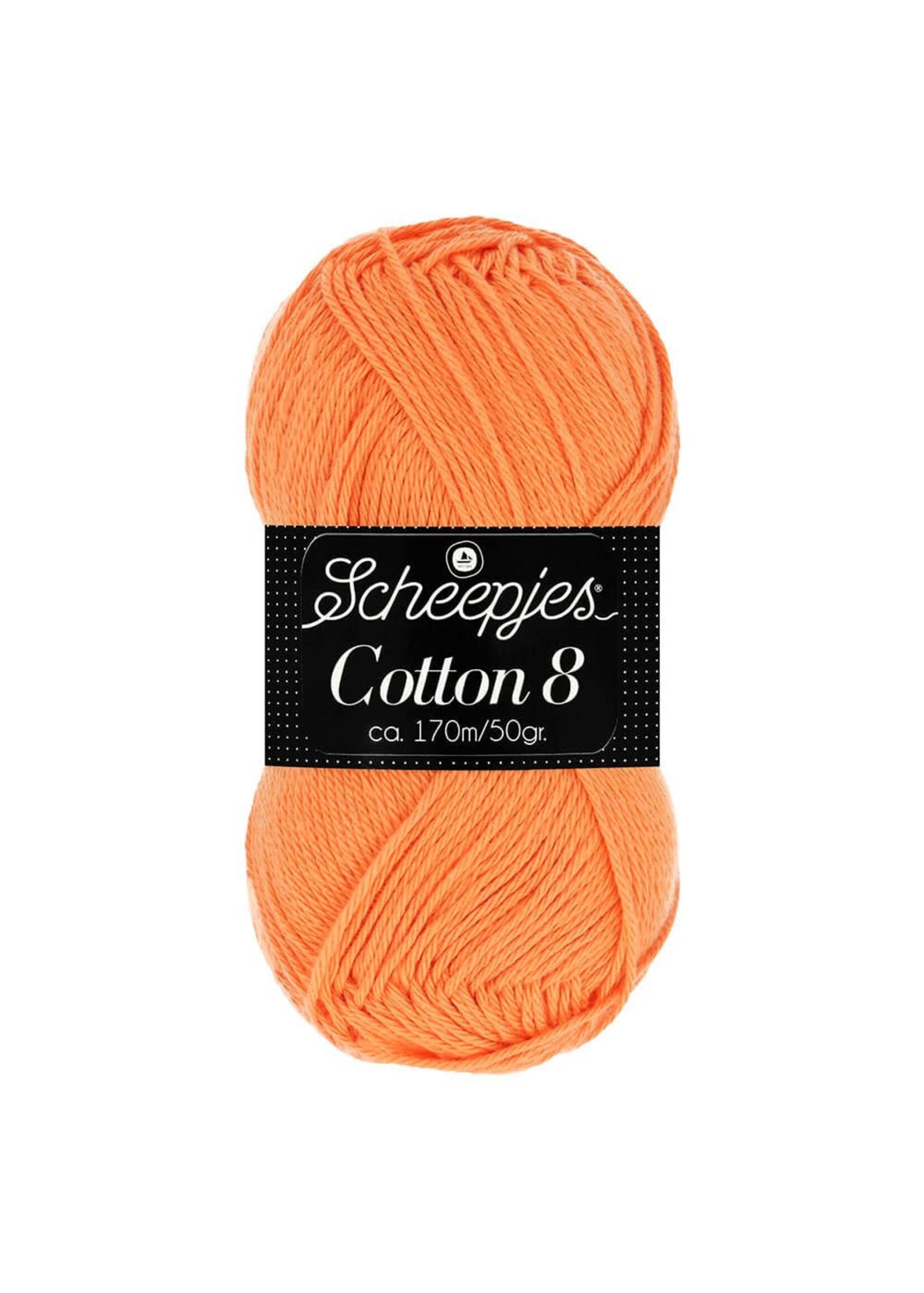 Scheepjes Cotton 8  nr 639  Oranje   Scheepjes