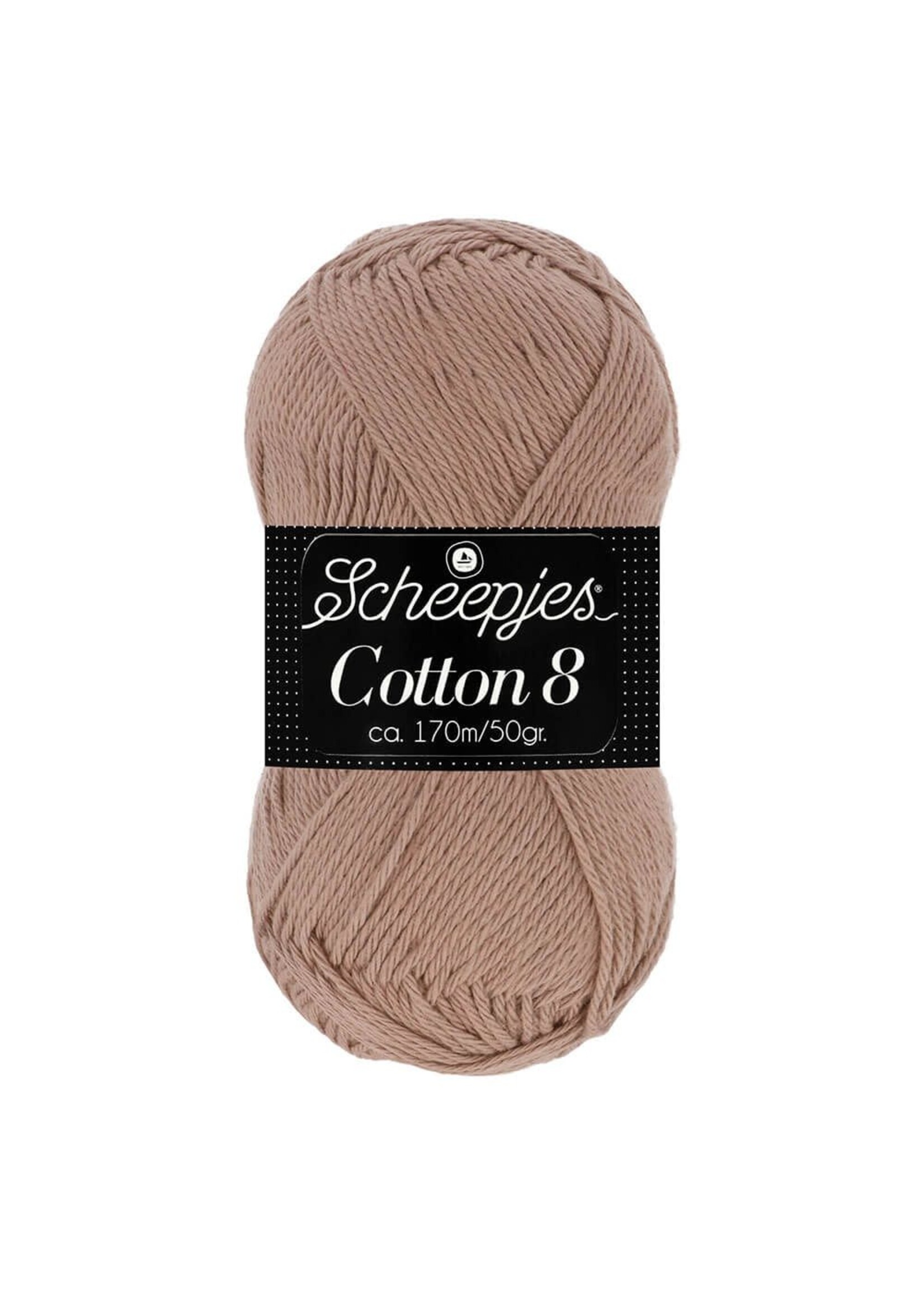 Scheepjes Cotton 8  nr 659 Lichtbruin   Scheepjes