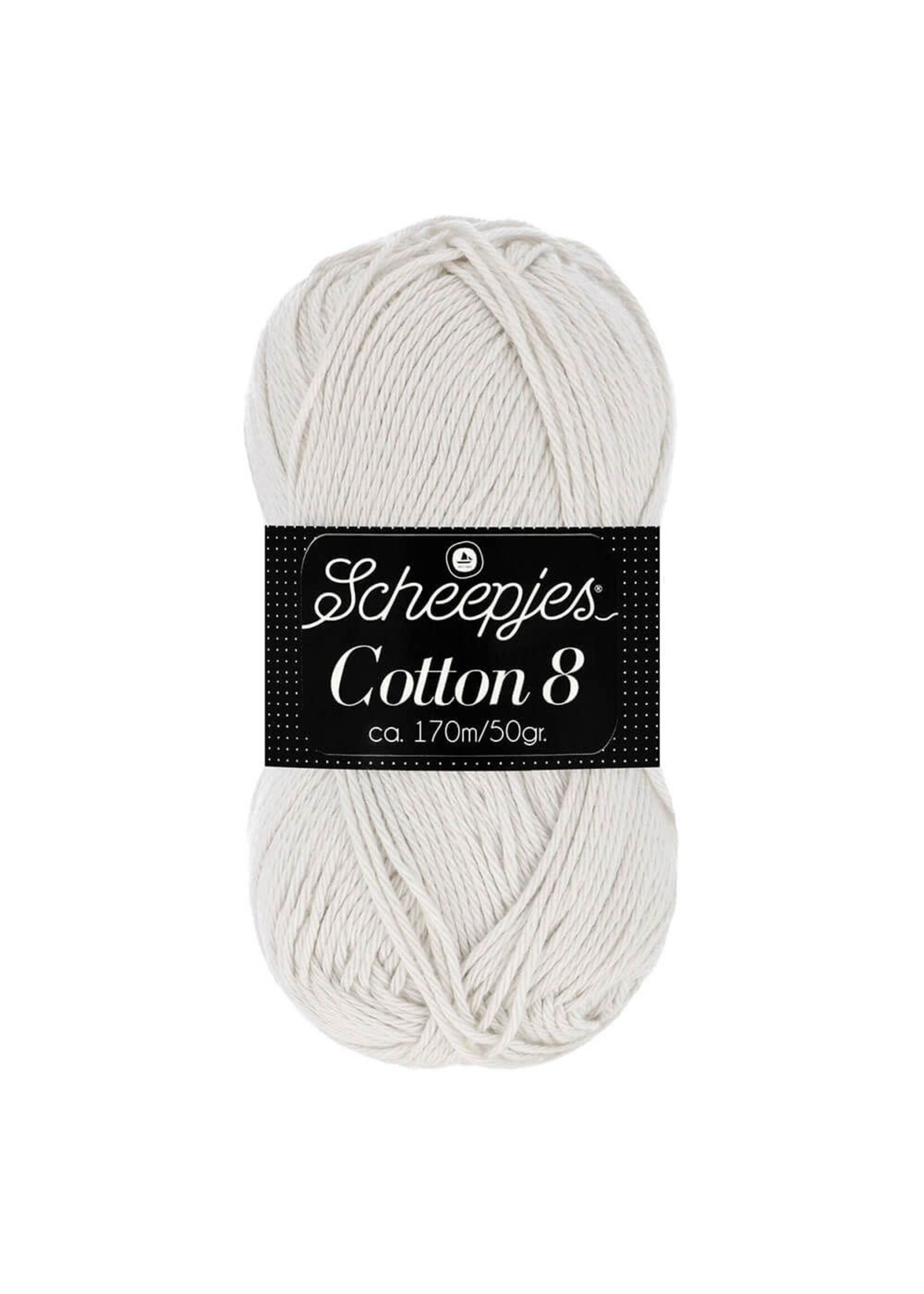 Scheepjes Cotton 8  nr 700 Licht Zilvergrijs    Scheepjes