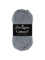 Scheepjes Cotton 8  nr 710   Grijs    Scheepjes