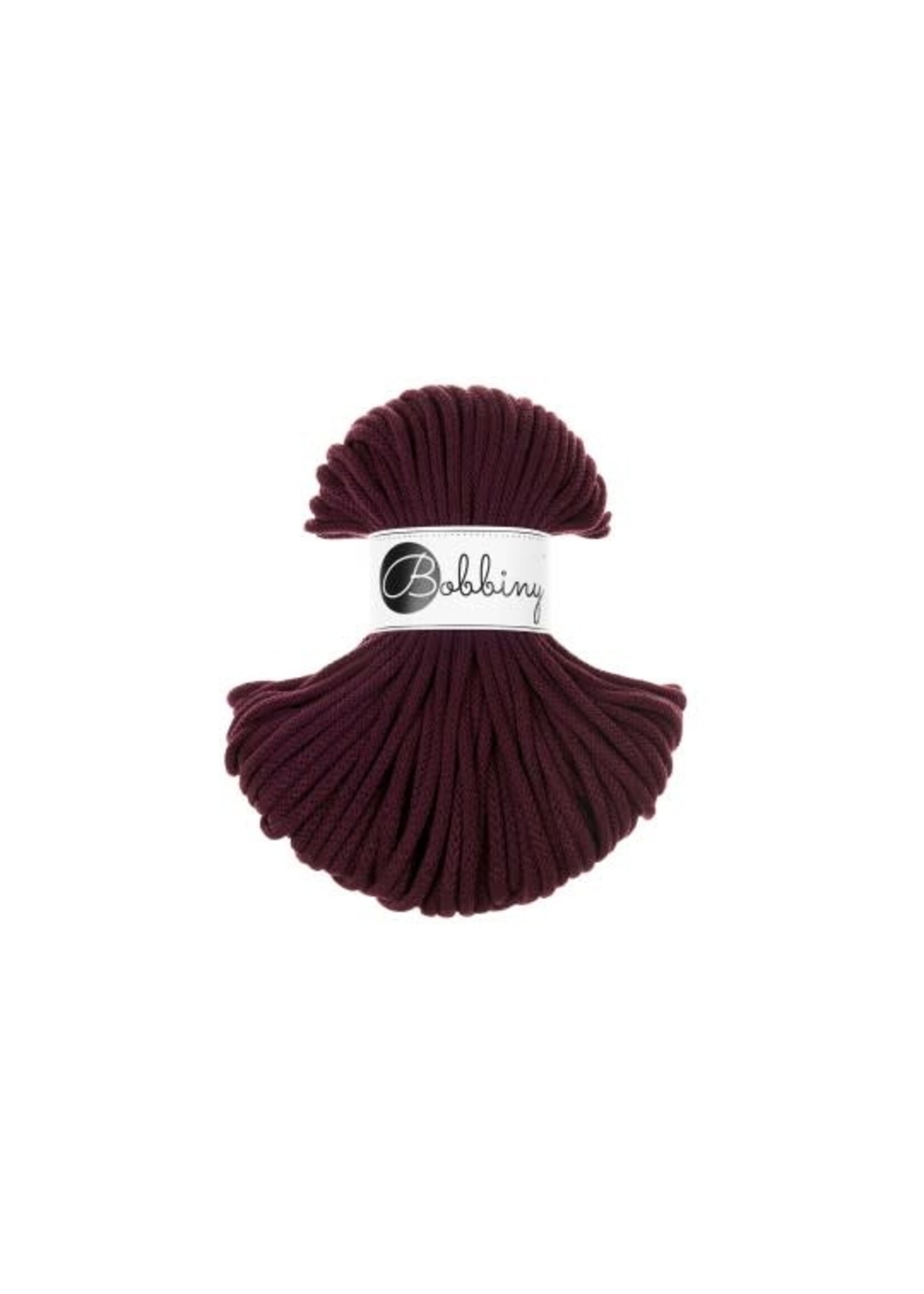 Bobbiny Burgundy Bobbiny Premium Cotton Cord 5 mm 50 m