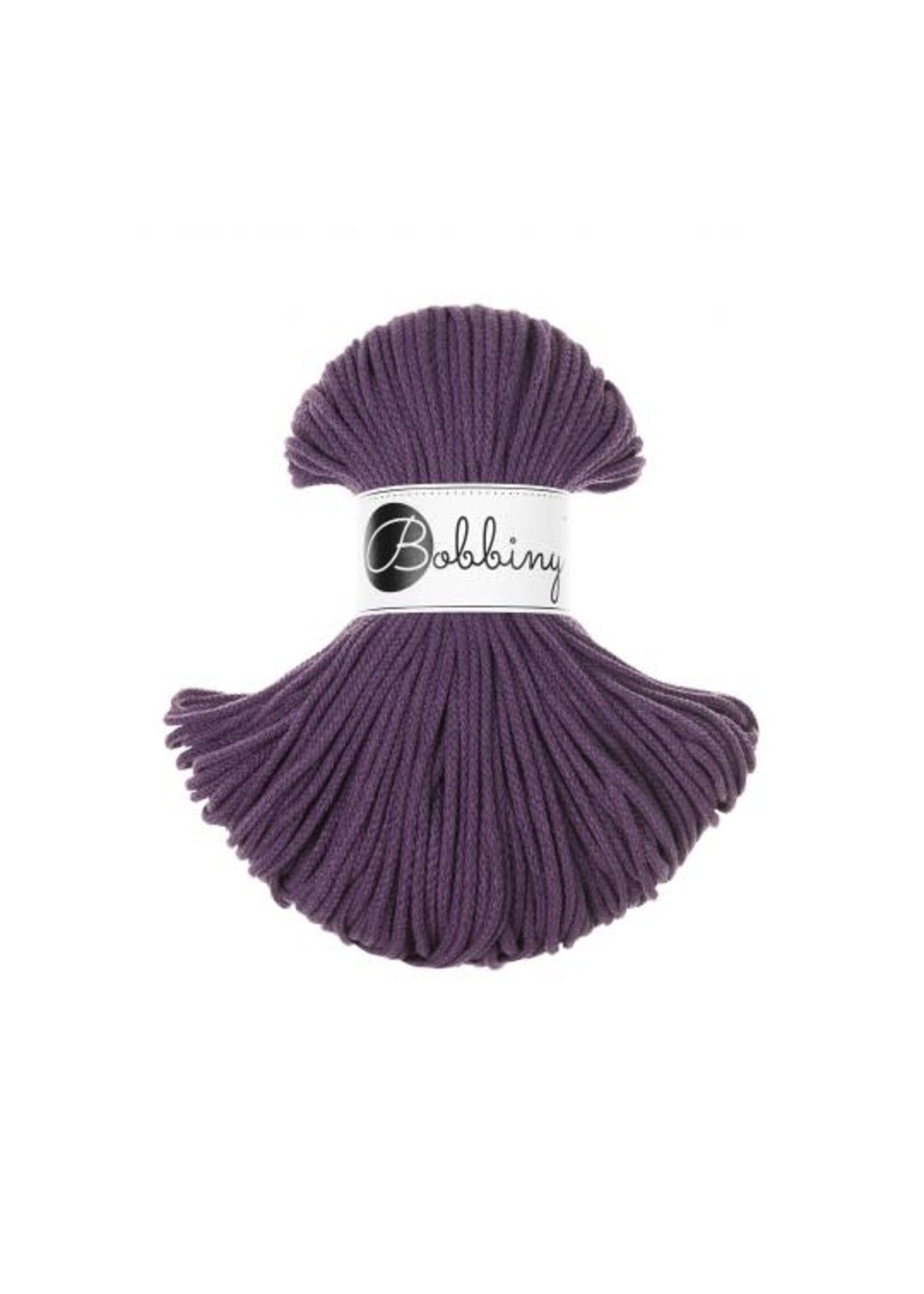Bobbiny Junior 3 mm  Violet  cotton cord 100 m Bobbiny
