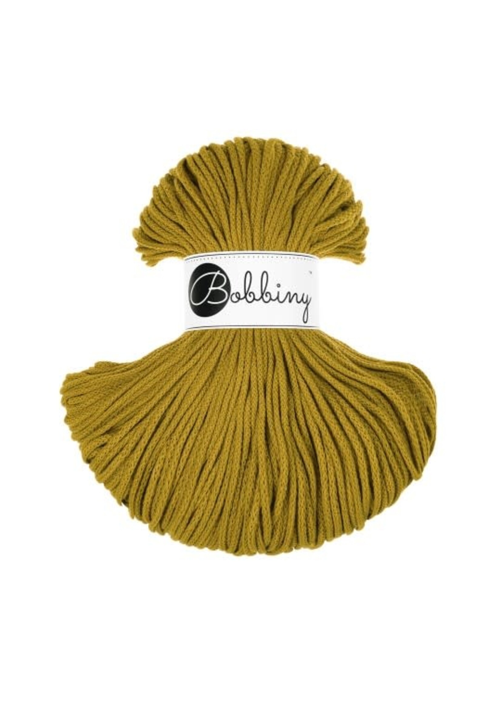 Bobbiny Junior 3 mm  Spicy Yellow  cotton cord 100 m Bobbiny