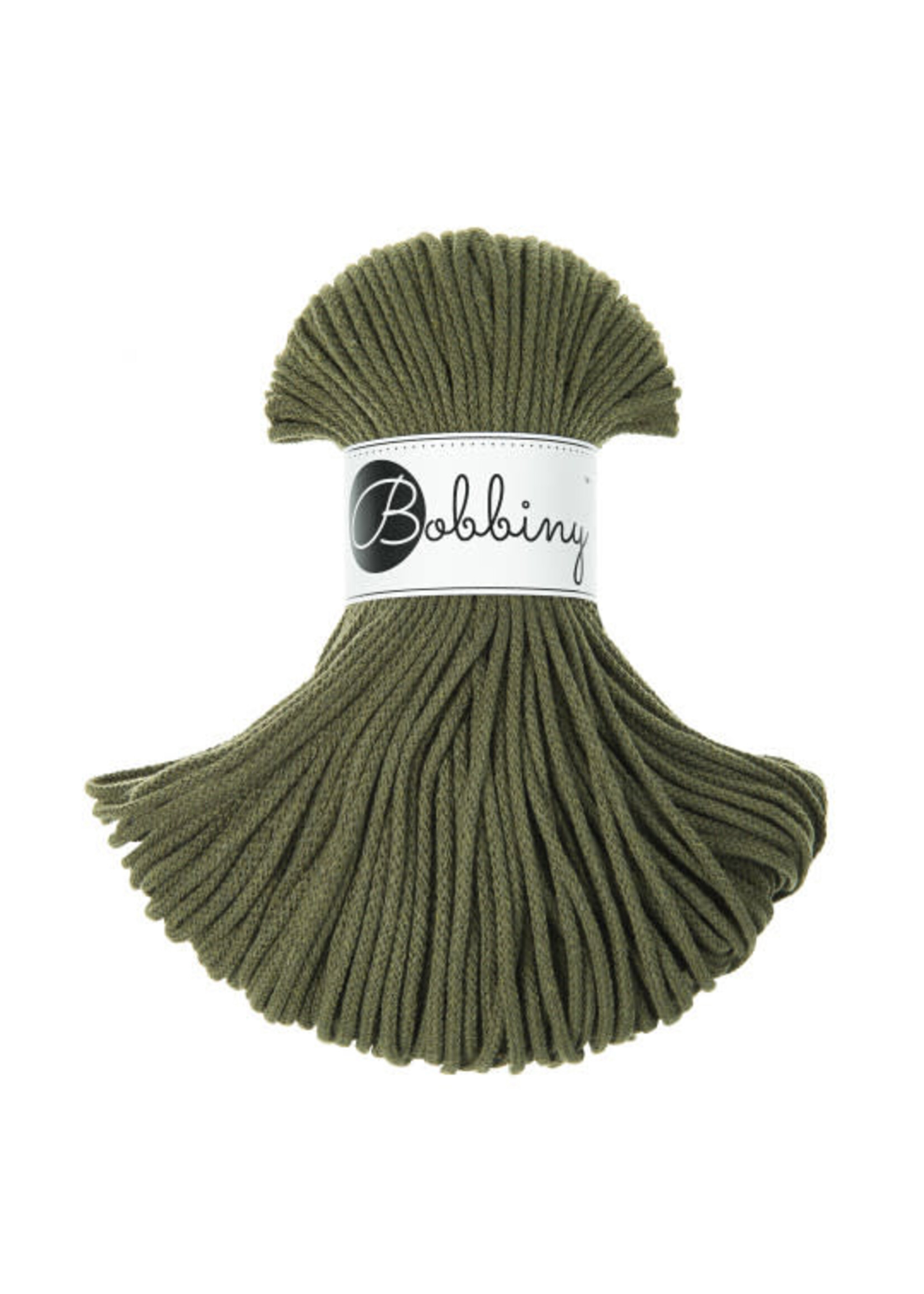 Bobbiny Junior 3 mm  Avocado   cotton cord 100 m Bobbiny